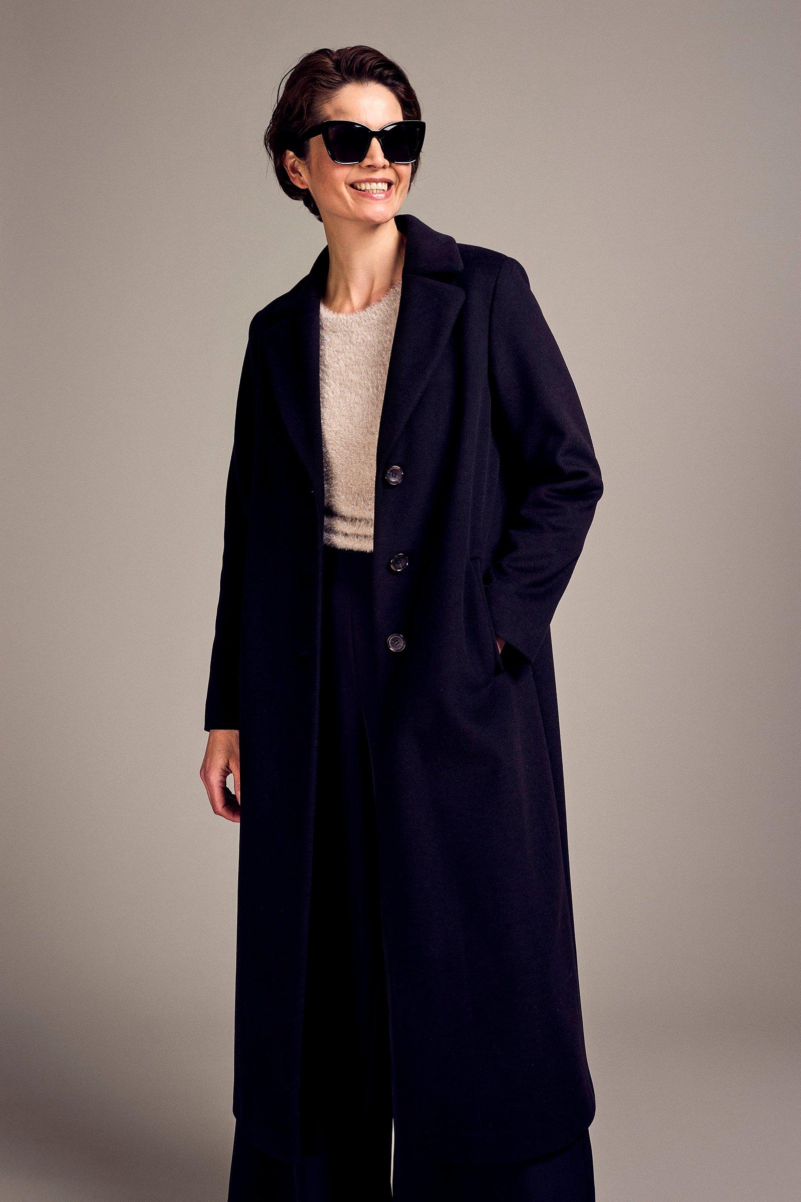 Lange jas in cashmere touch - null - ame