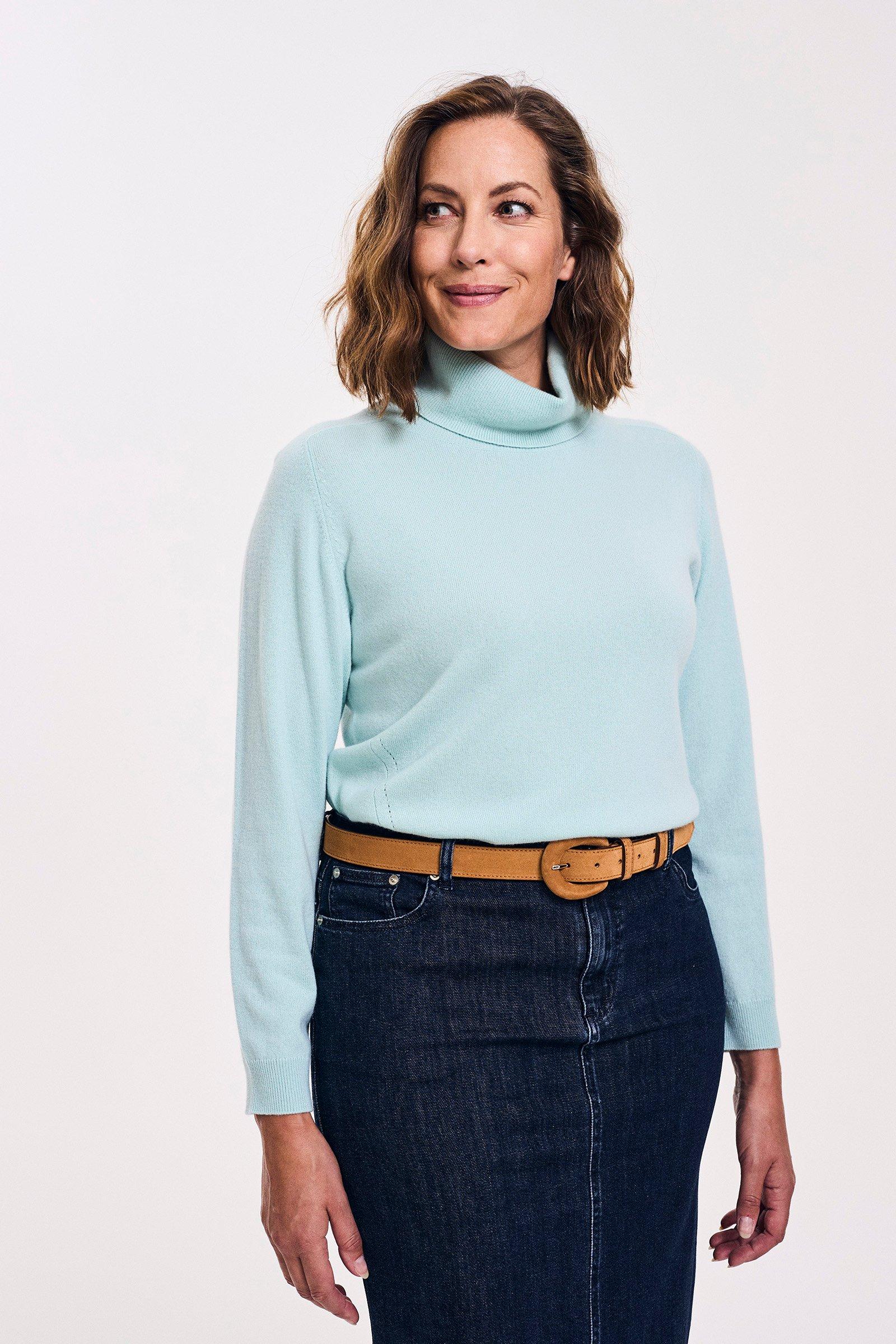 Pull à col boule en mélange mérinos et cachemire - null - may