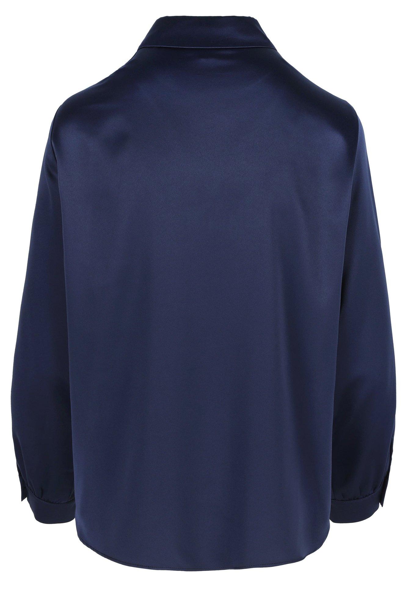 Hemden - Hemdblouse in elastisch satijn
