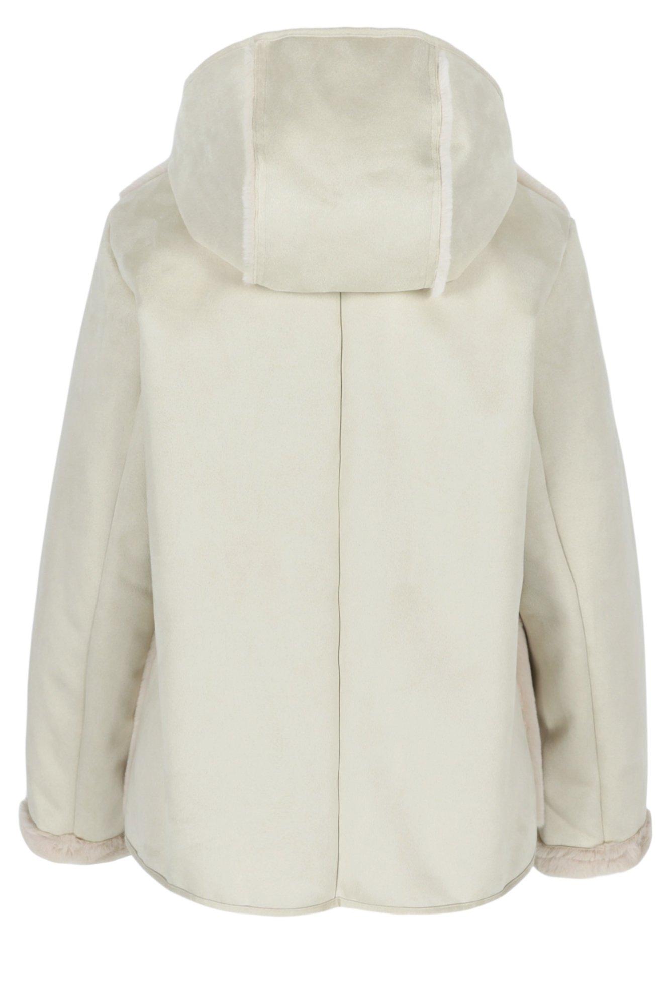 Jassen - Faux daim jas met front in faux fur