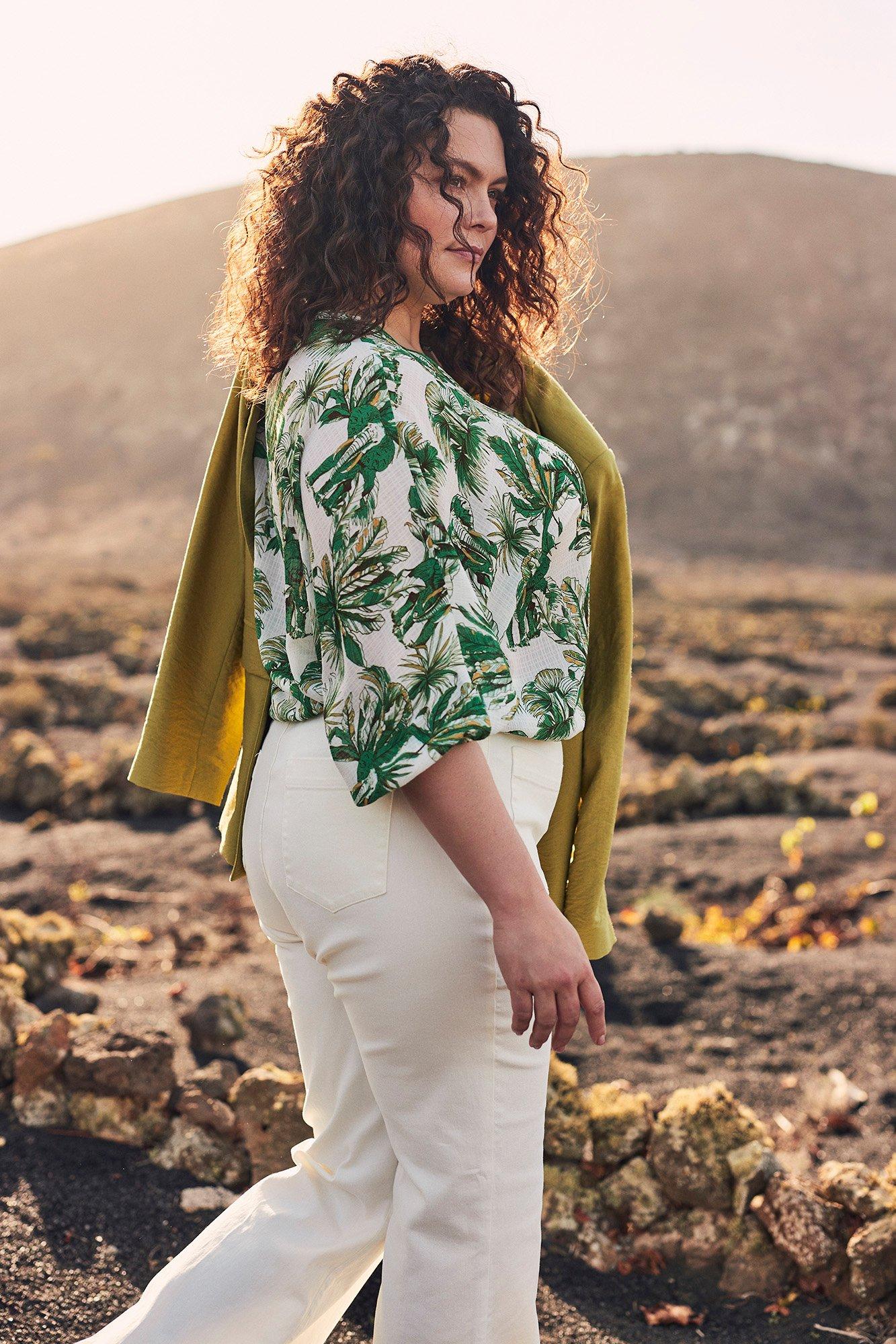 Blouse sur élastique à imprimé safari - null - may