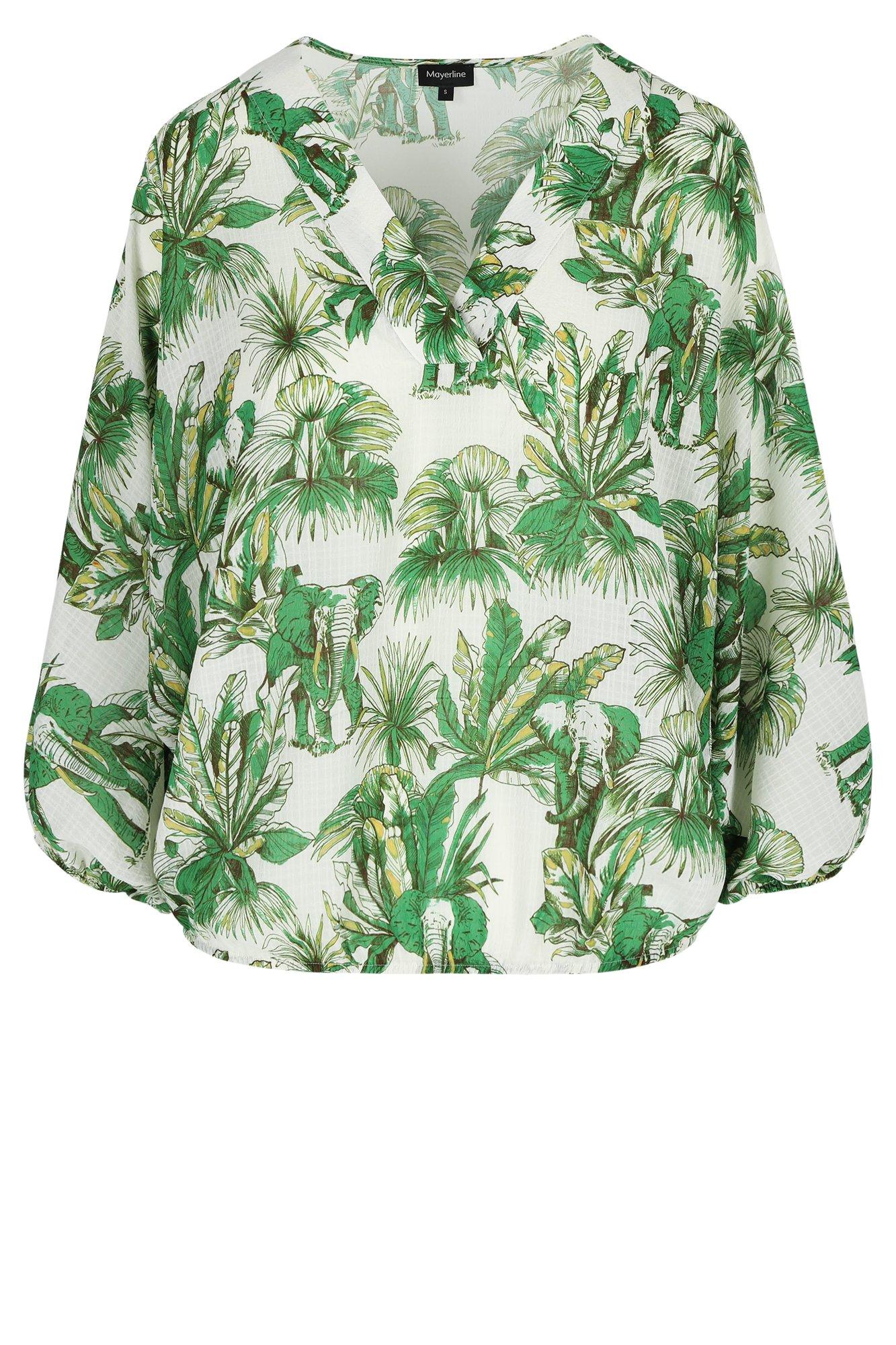 Chemises - Blouse sur élastique à imprimé safari