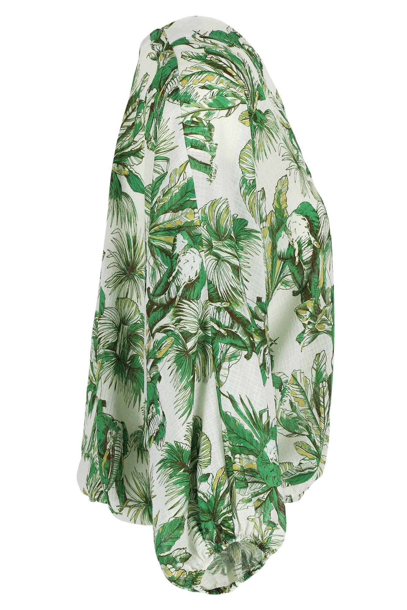Chemises - Blouse sur élastique à imprimé safari