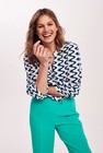 Kaftanblouse in grafische print - null - may