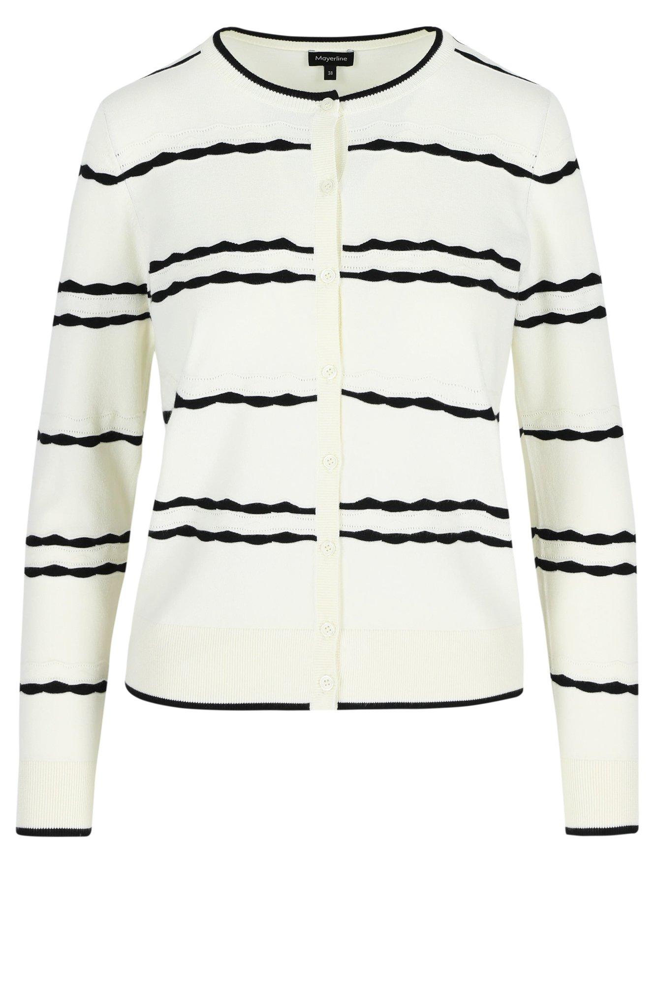 Cardigan ajouré bicolore - null - may