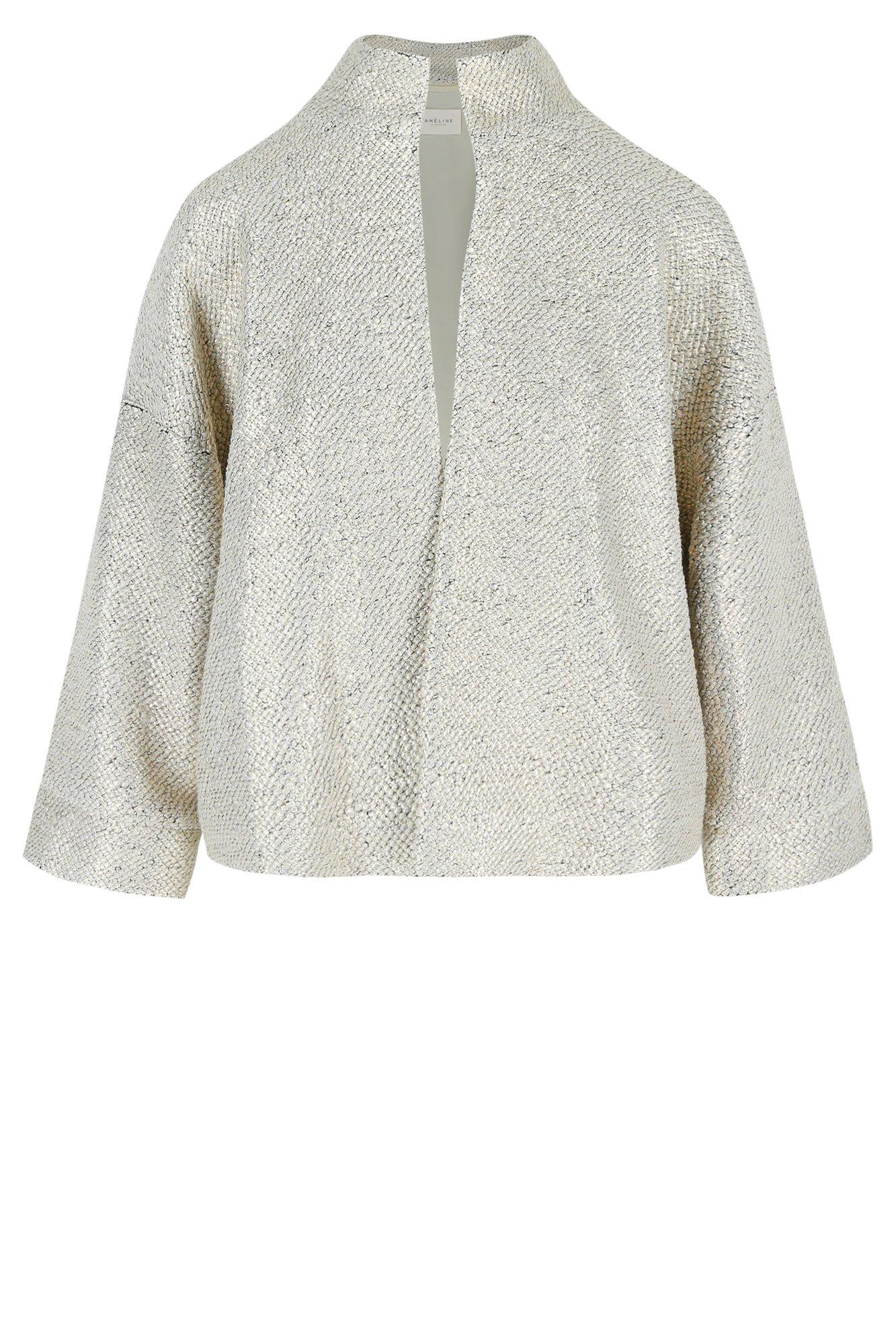 Blazers - Vleermuisjasje in jersey tweed met metallic coating