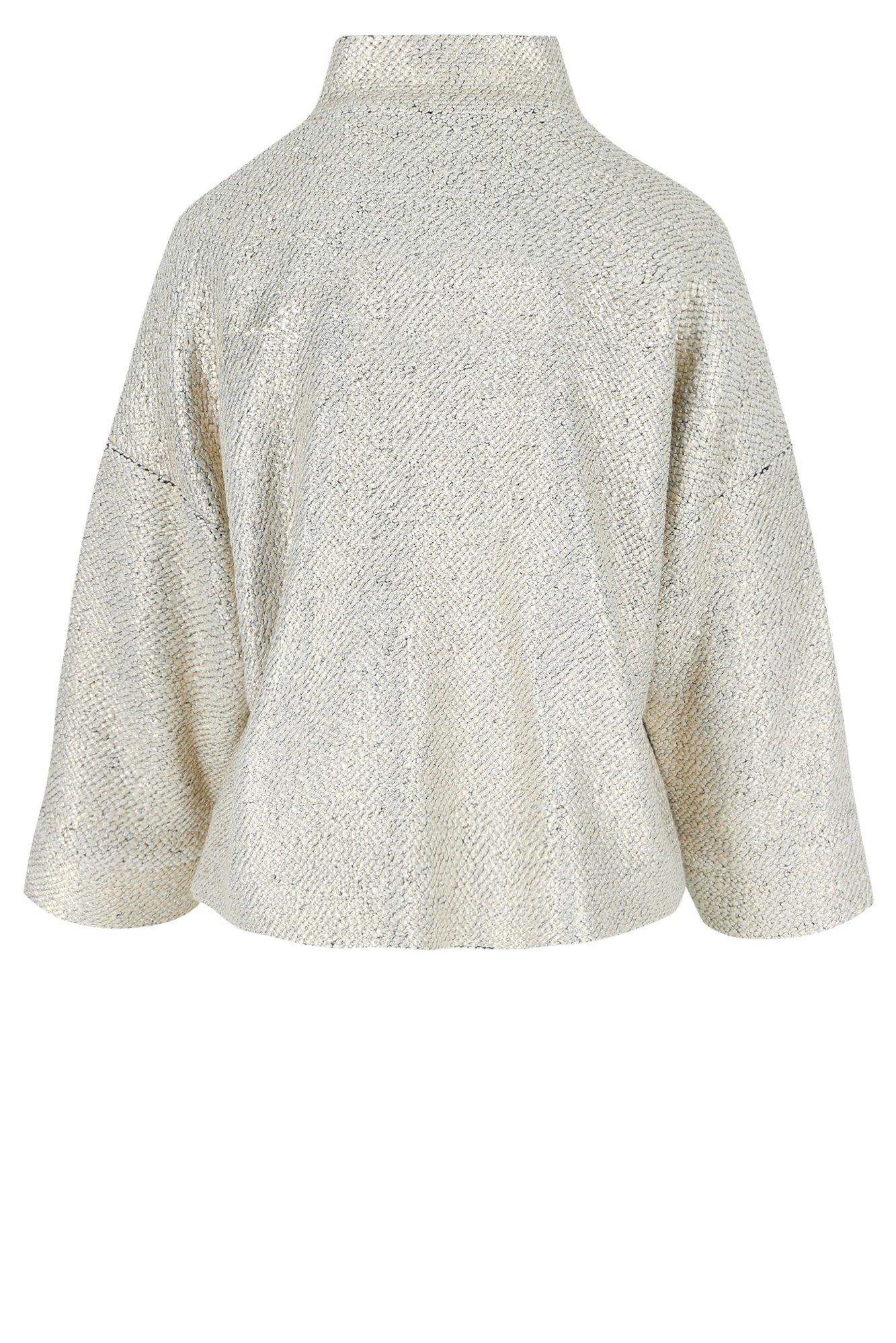 Blazers - Vleermuisjasje in jersey tweed met metallic coating