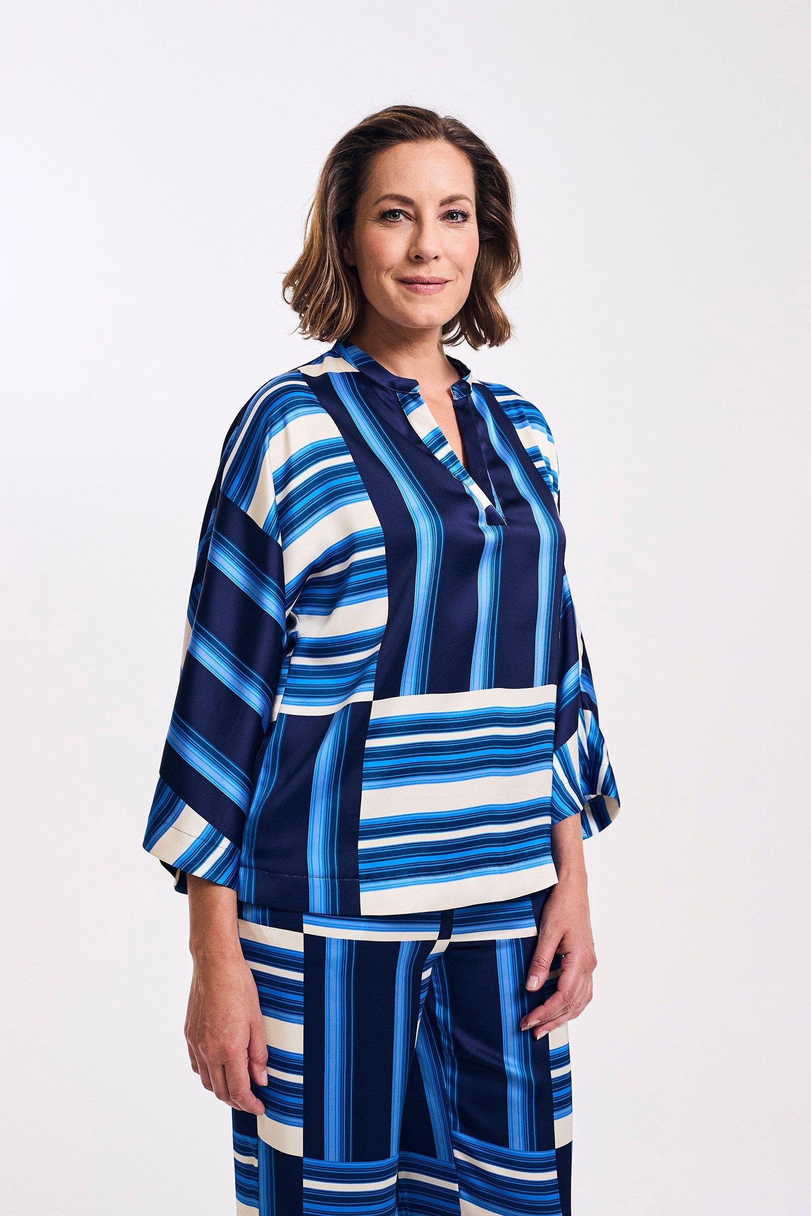 Blouse imprimée ample en satin - null - ame