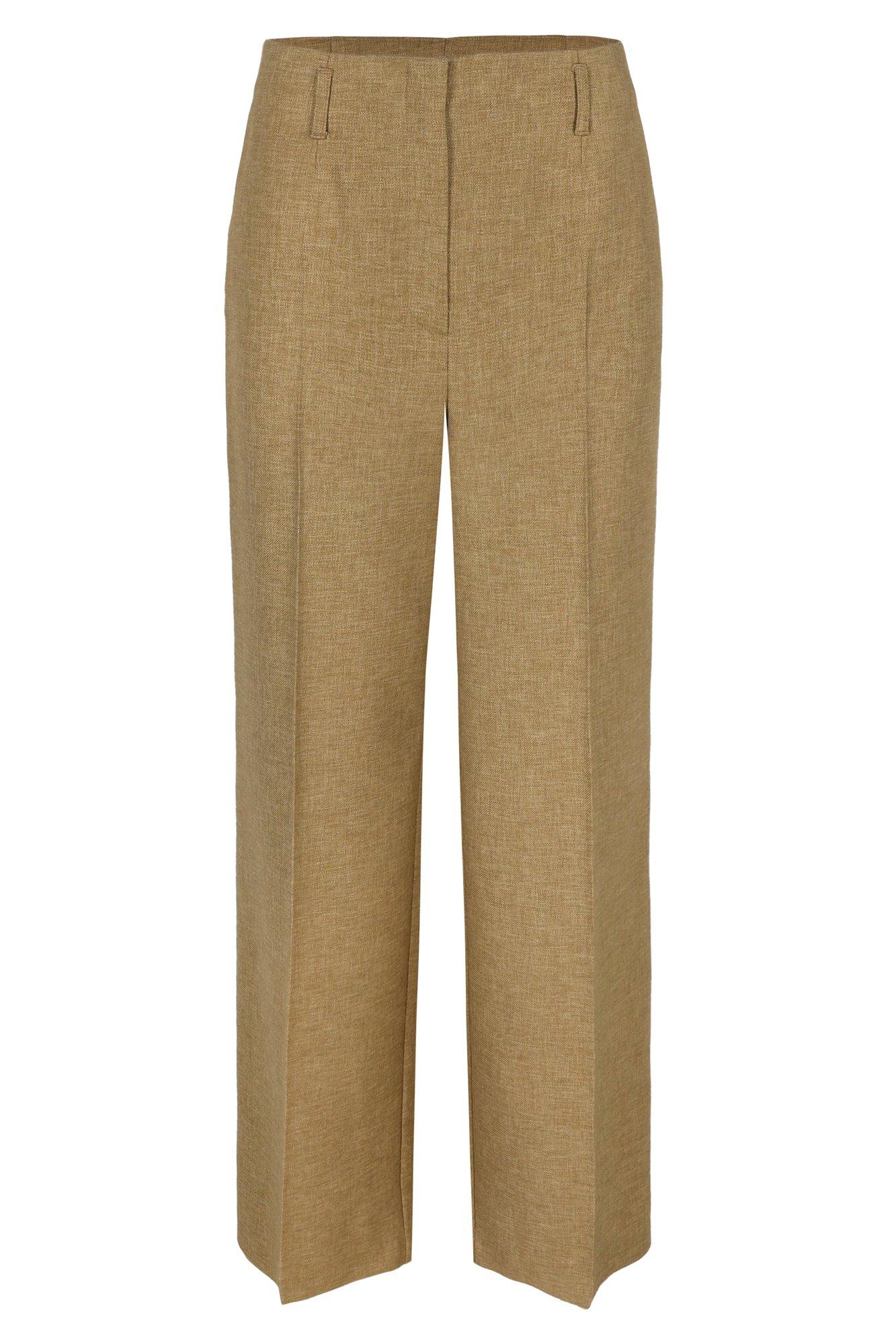 Broeken - Wijde broek met hoge taille