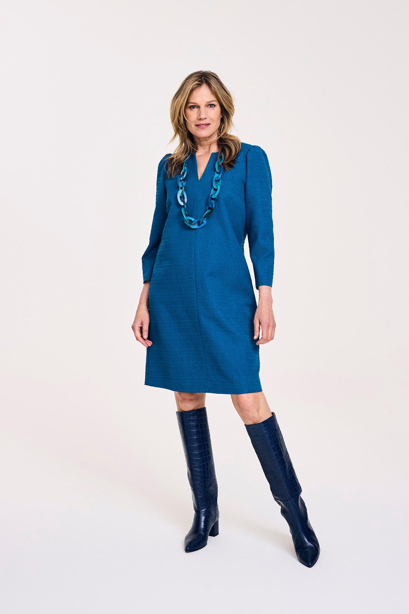 Robe cintrée en jacquard 3D - null - may