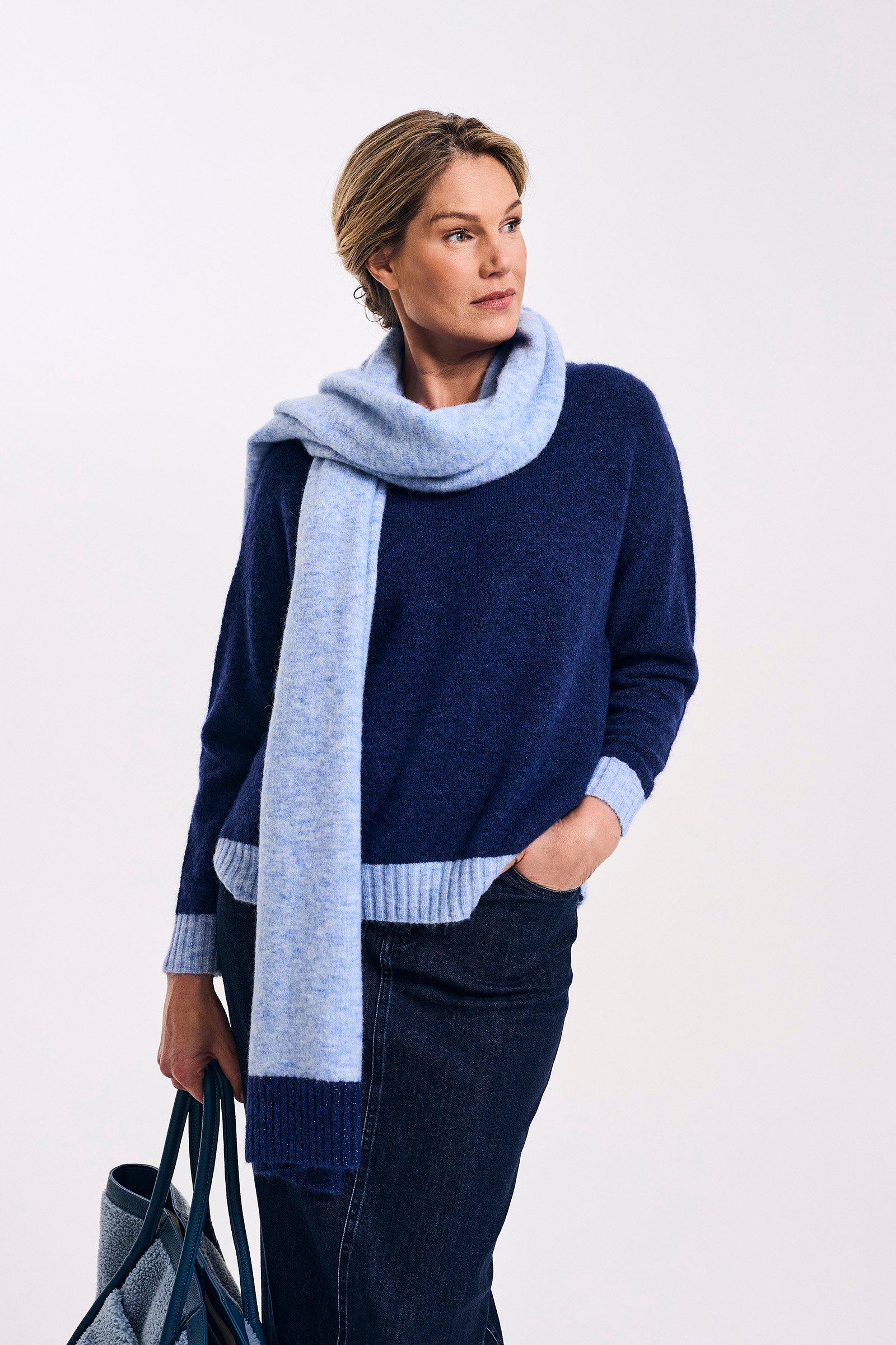 Pull en mélange alpaga avec bords en lurex - null - ame