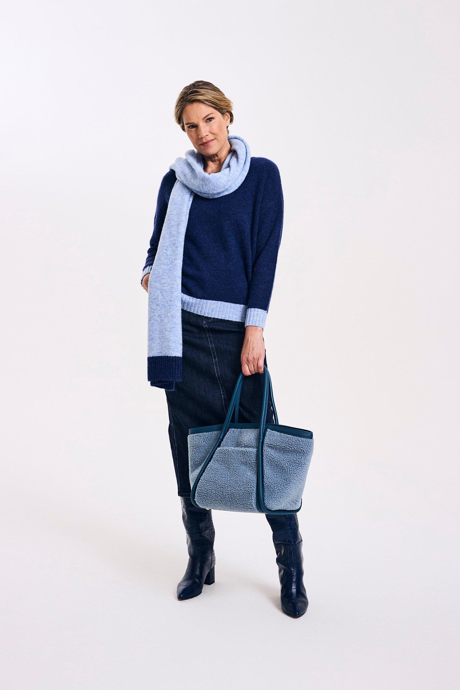 Pulls - Pull en mélange alpaga avec bords en lurex