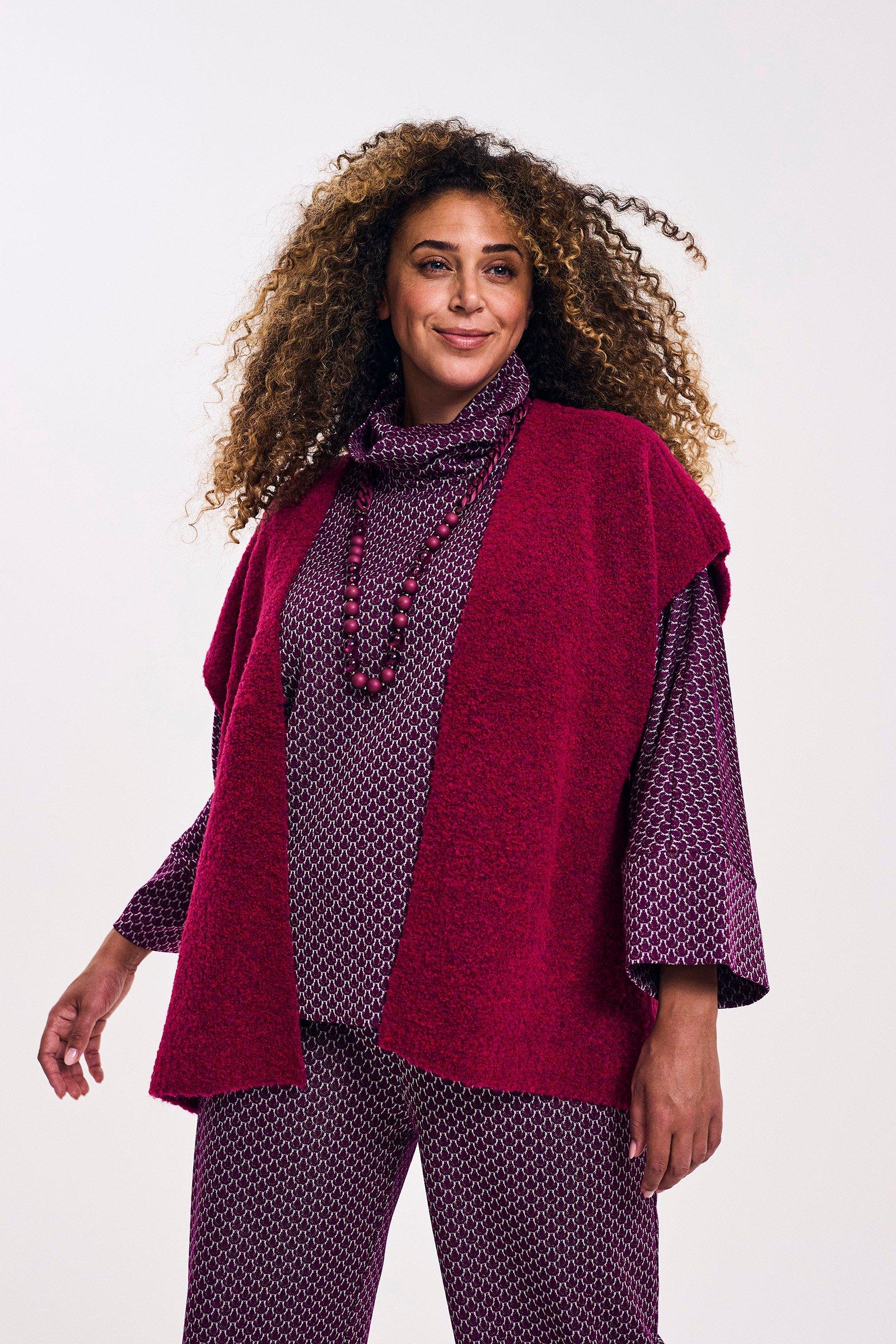 Cardigan sans manches en bouclette - null - ame