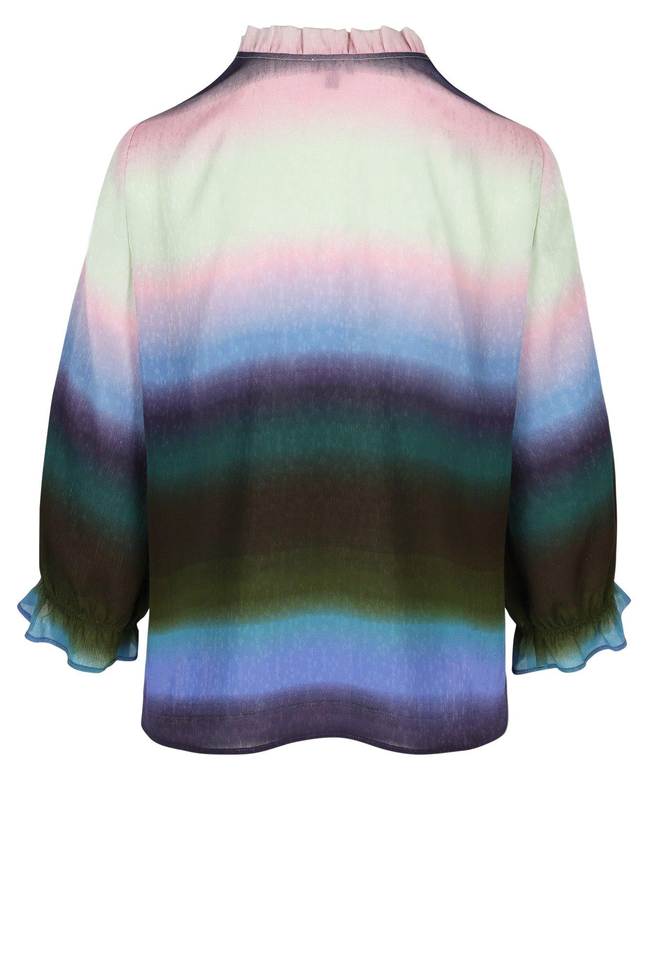 Hemden - V-halsblouse met regenboogprint