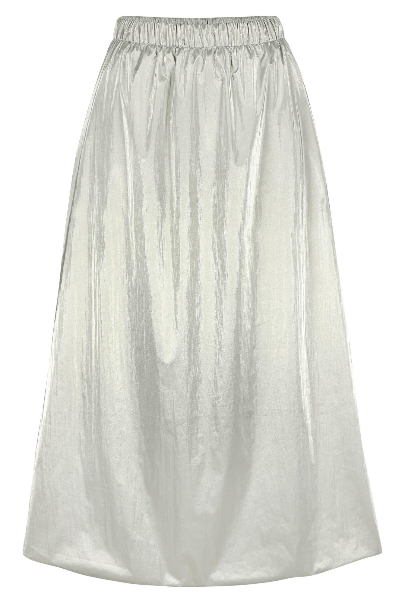 Rokken - Wijde rok in metallic stof