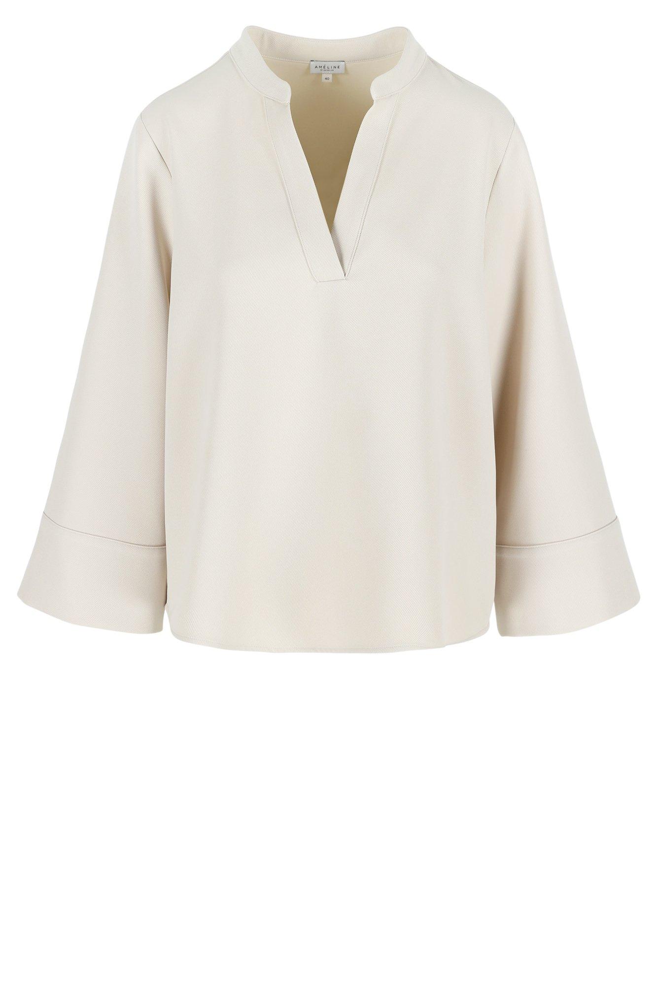 Améline Loose Fit Blouse In Elastisch Twill