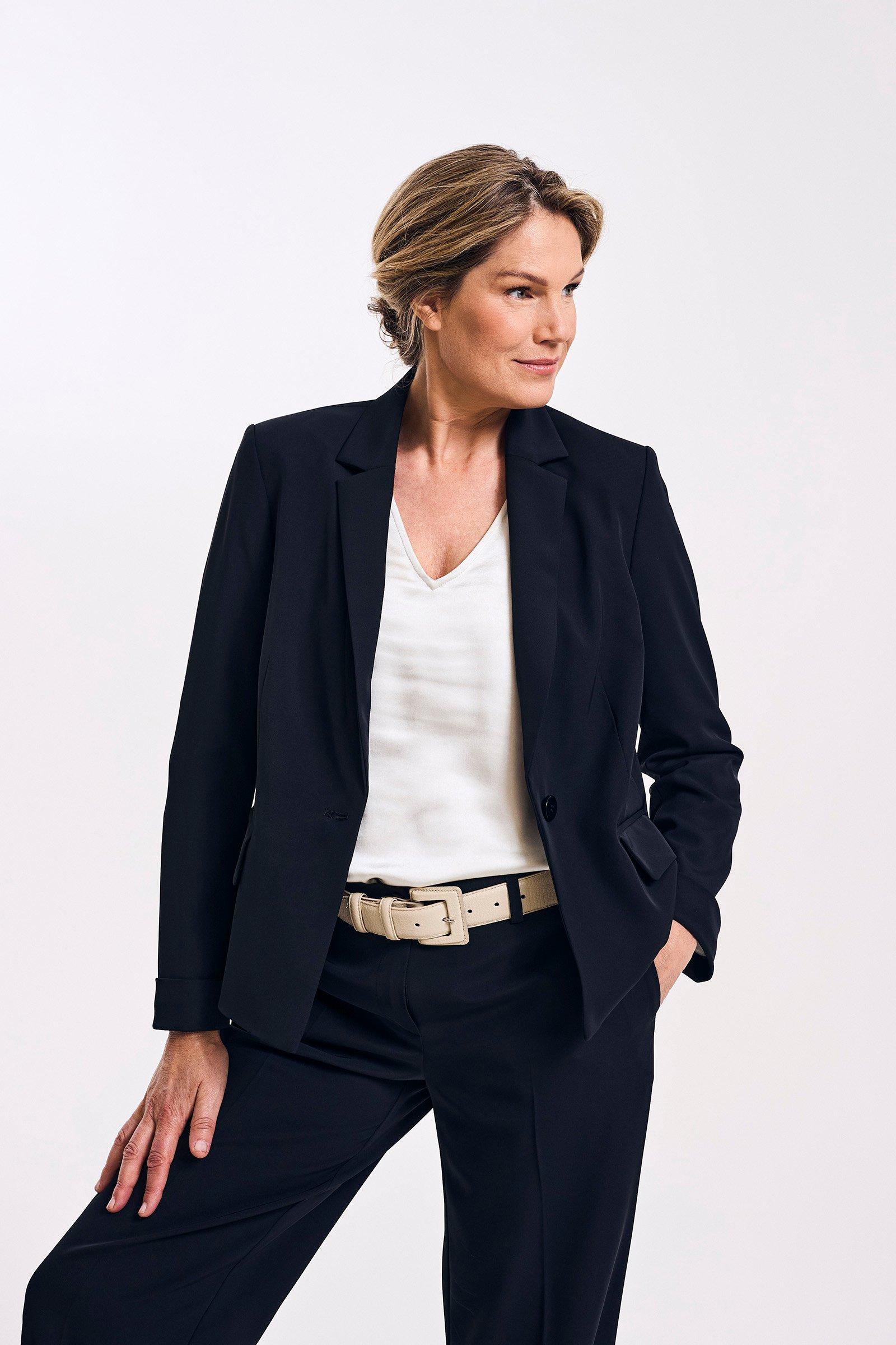 Kreukvrije, wasbare blazer - null - may