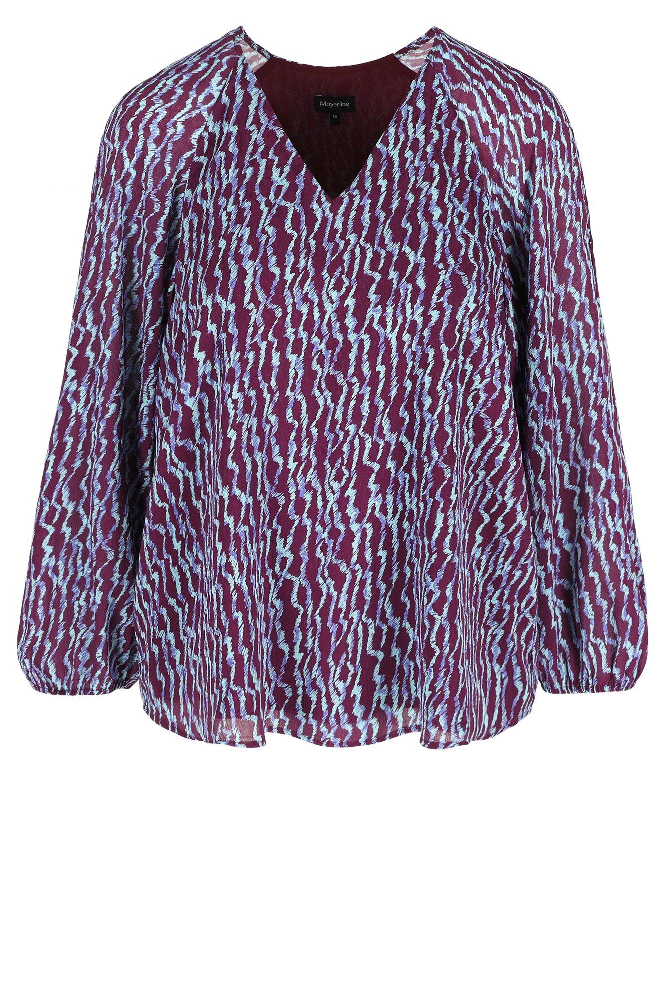 Hemden - Blouse in voile met grafische print