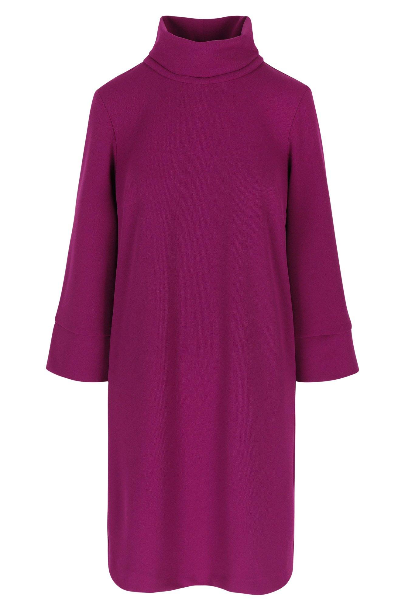 Kleedjes - Jurk in scuba met hangkraag