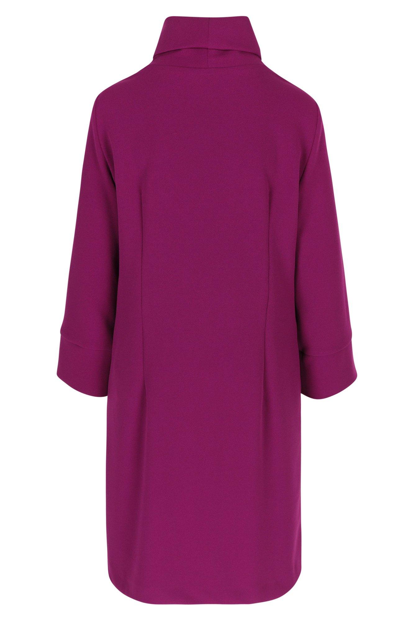 Kleedjes - Jurk in scuba met hangkraag