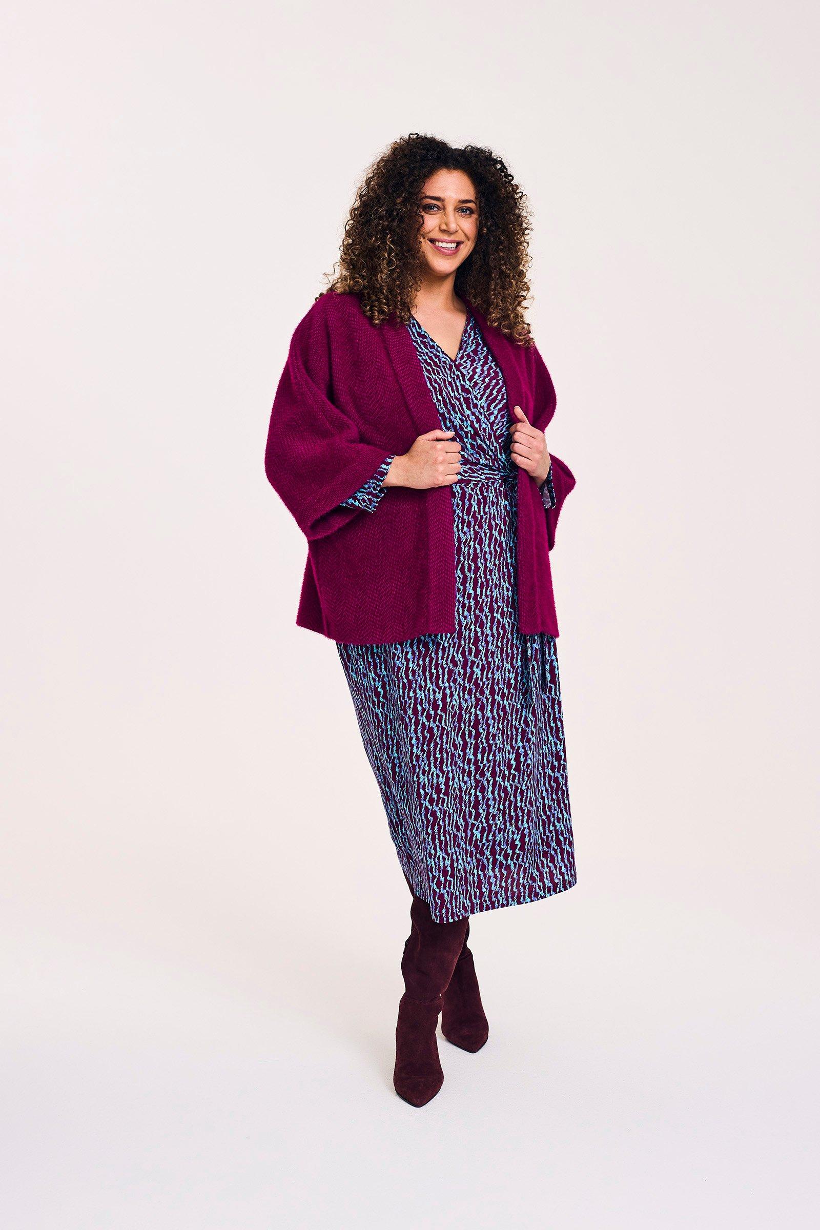 Robes - Robe portefeuille en jersey à imprimé abstrait