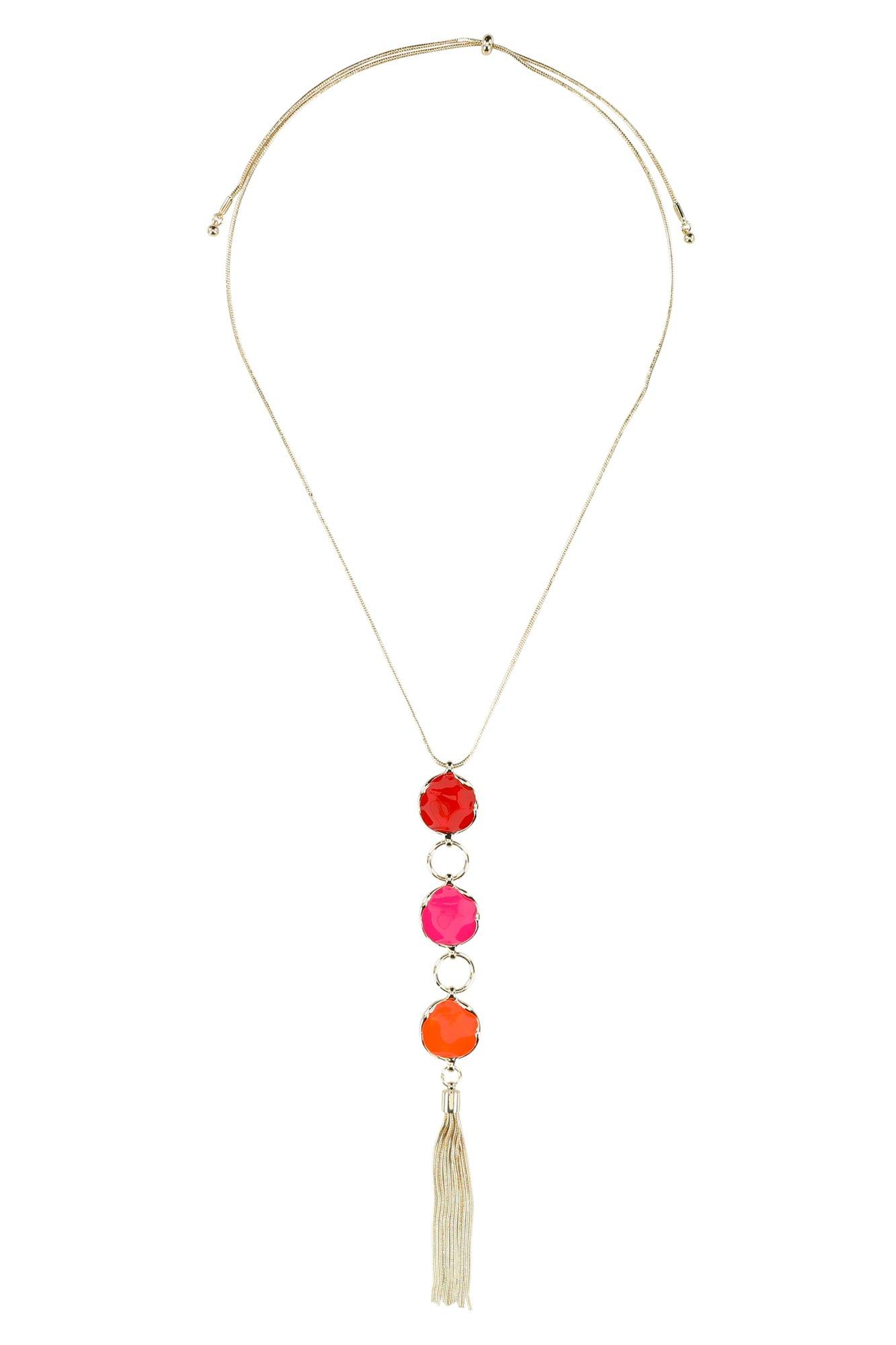Fijne ketting met multicolor hanger - may