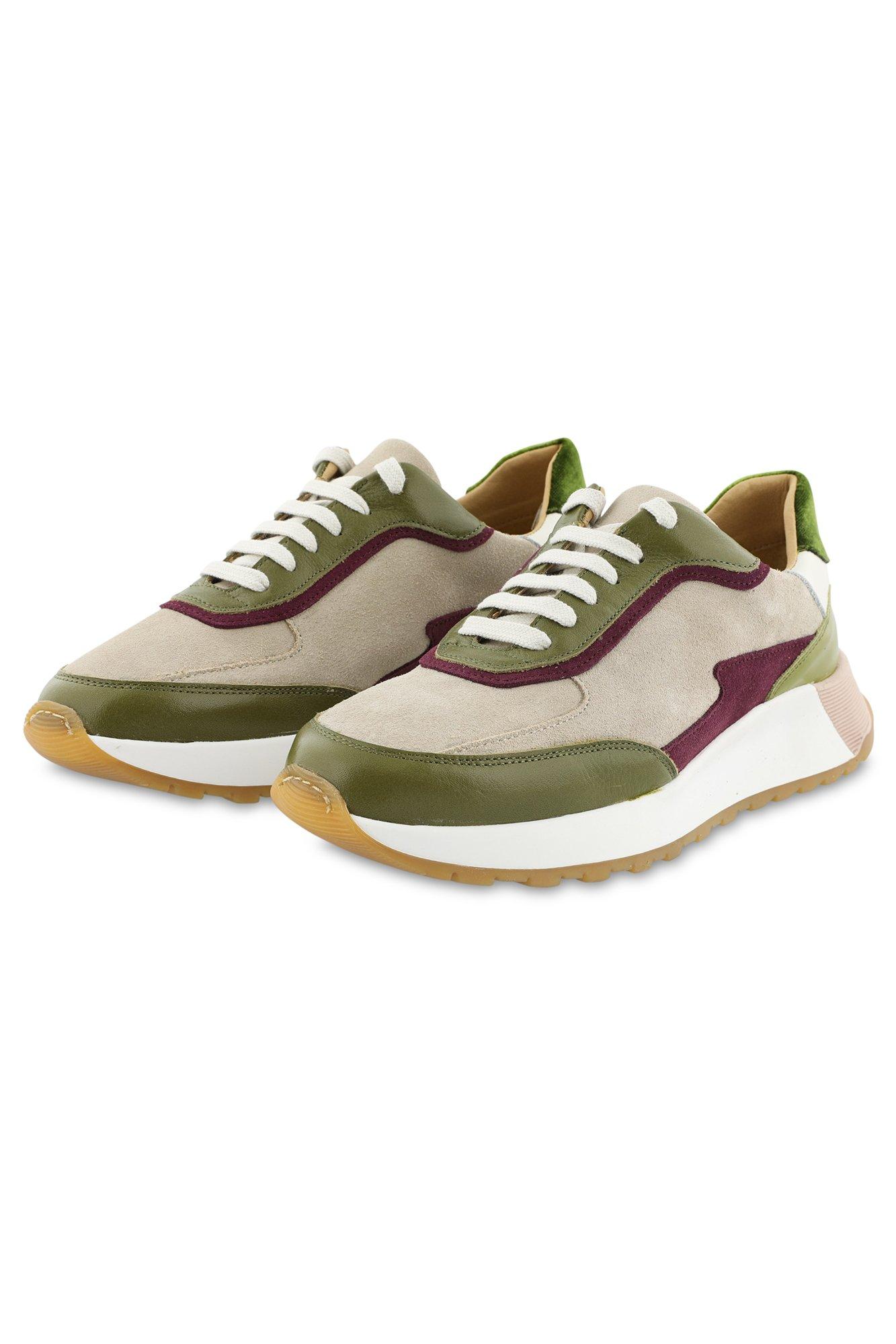 Sneakers in nubuck en leer - null - may