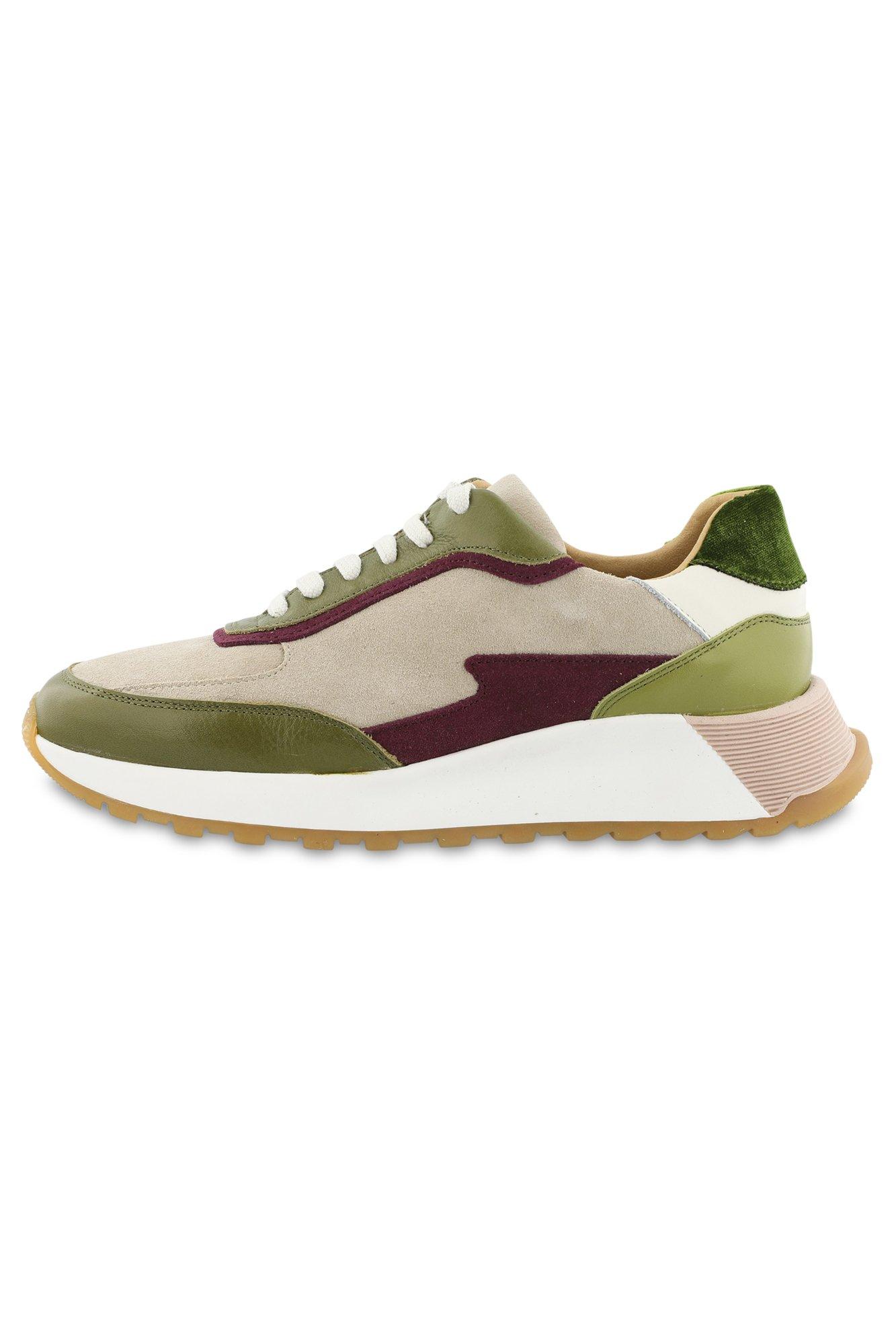 Chaussures - Baskets en nubuck et cuir