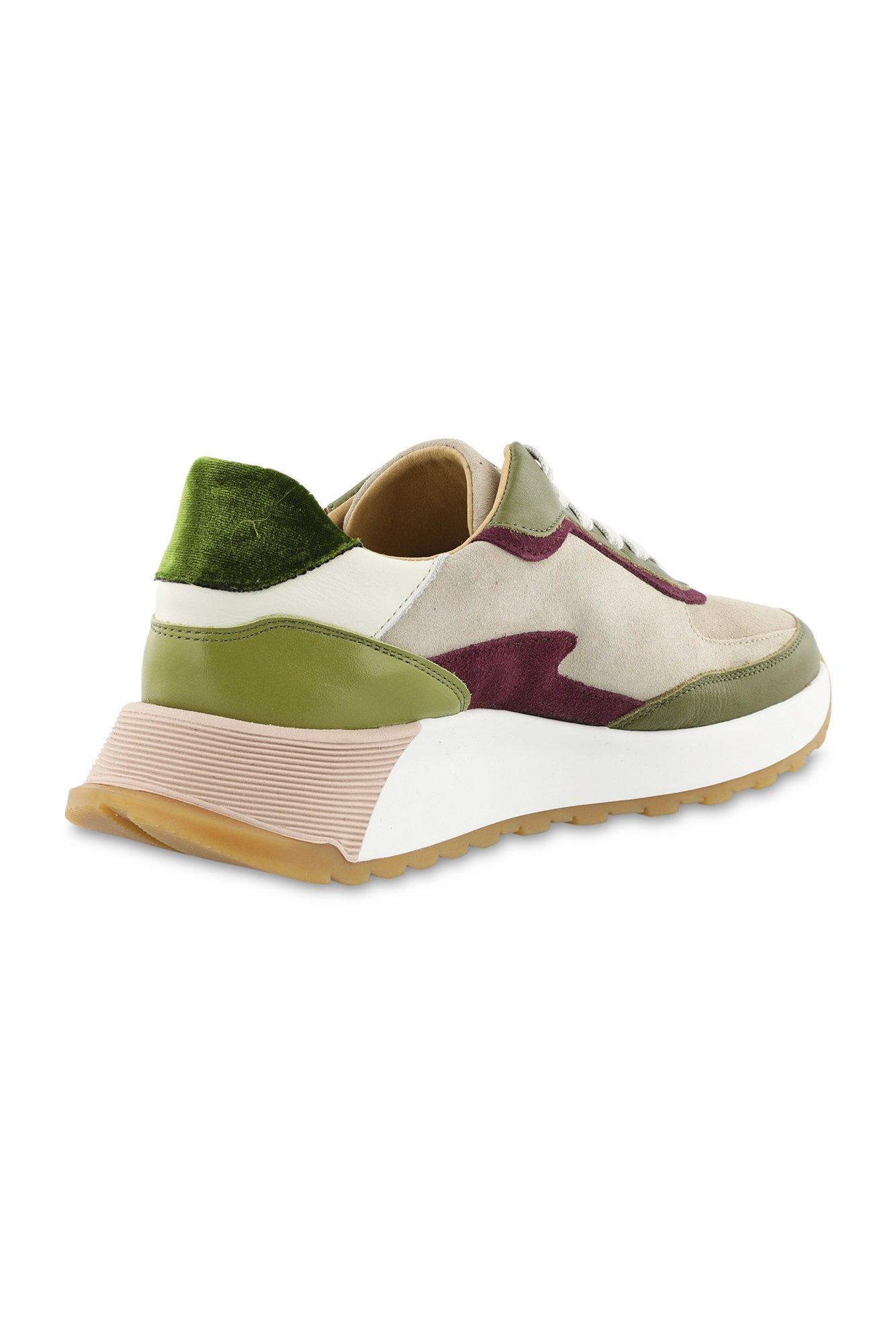 Chaussures - Baskets en nubuck et cuir