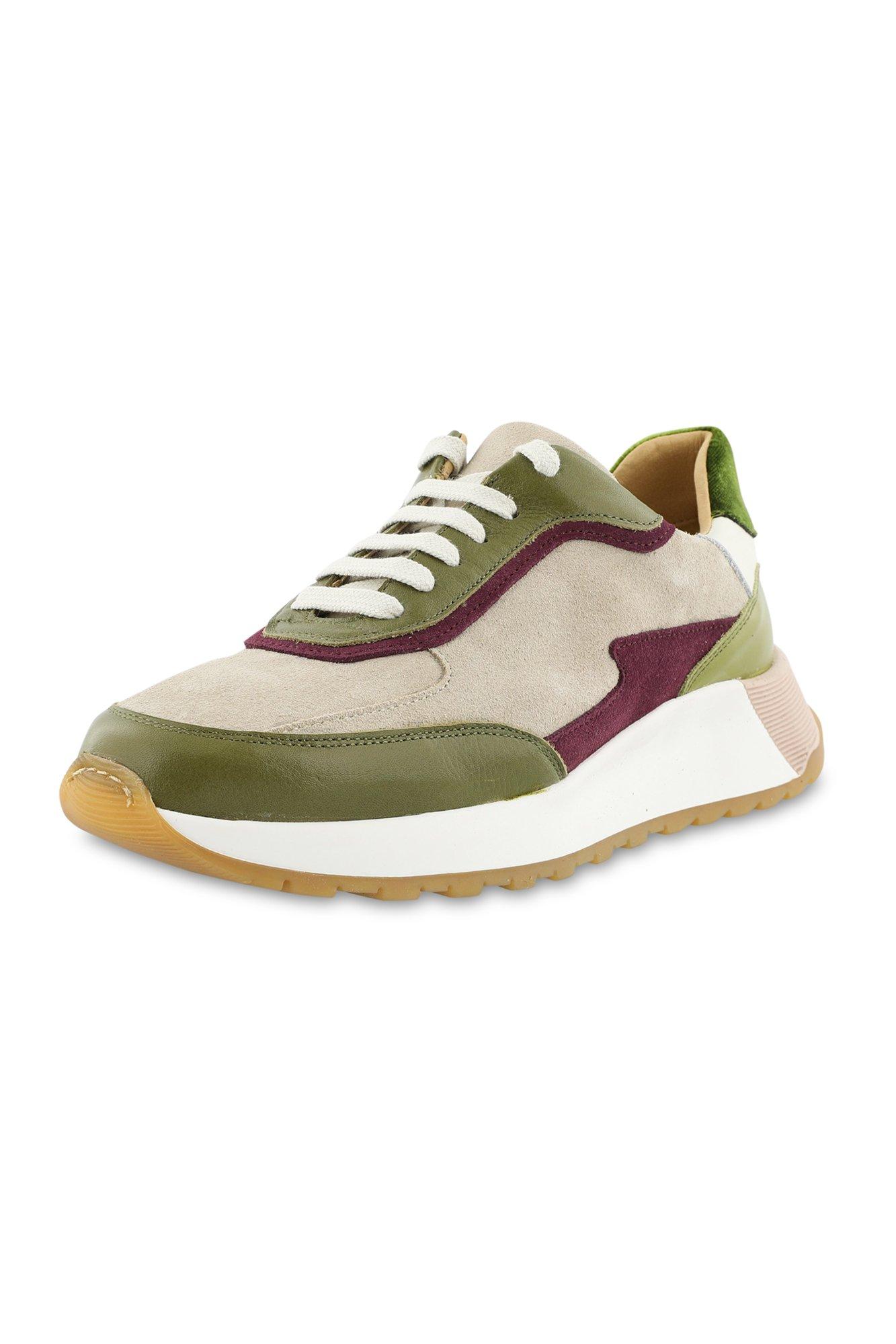 Schoenen - Sneakers in nubuck en leer