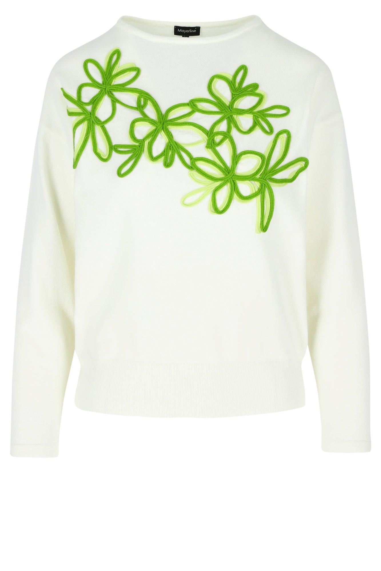 Pulls - Pull fin à broderie ruban