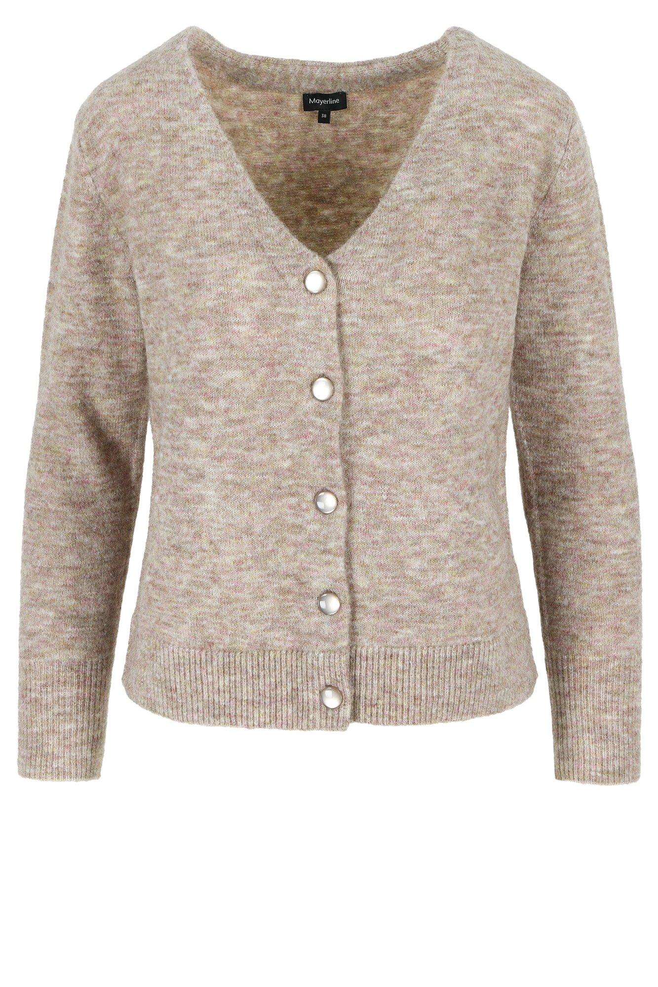 Cardigans - Cardigan en mélange alpaga à col en V