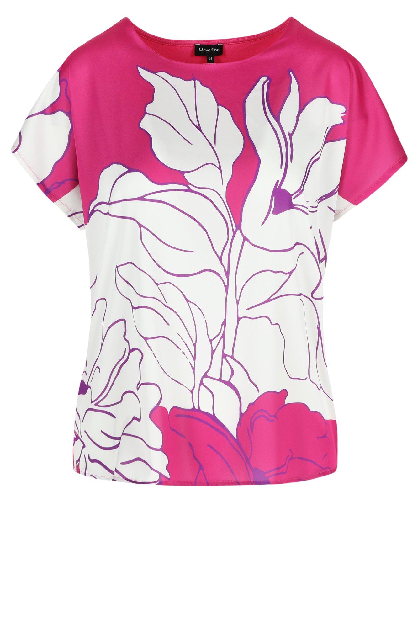 Sweatvest - Blouse T-shirt à devant en satin