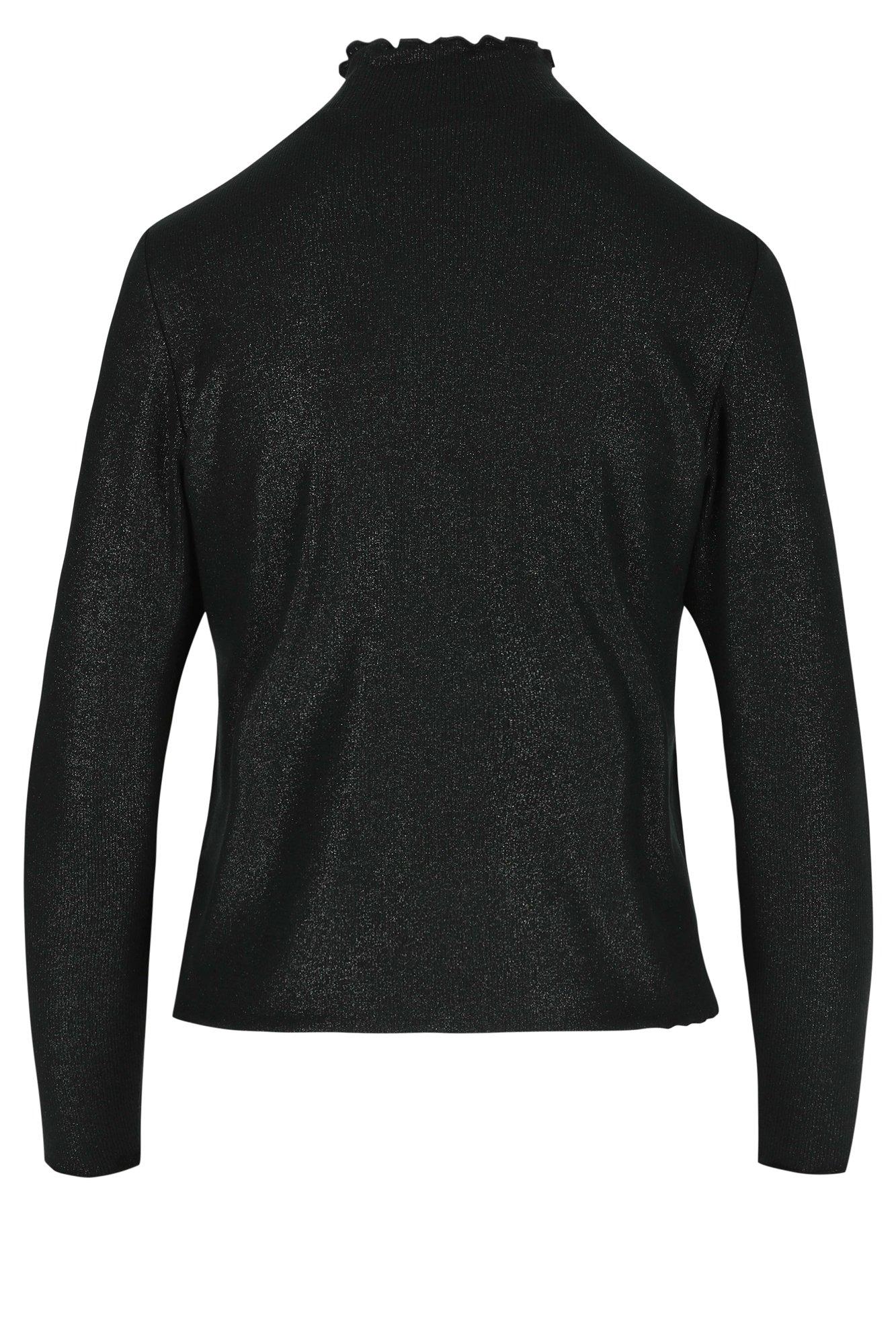 Sweatvest - Dunne lurextrui met fijne rib