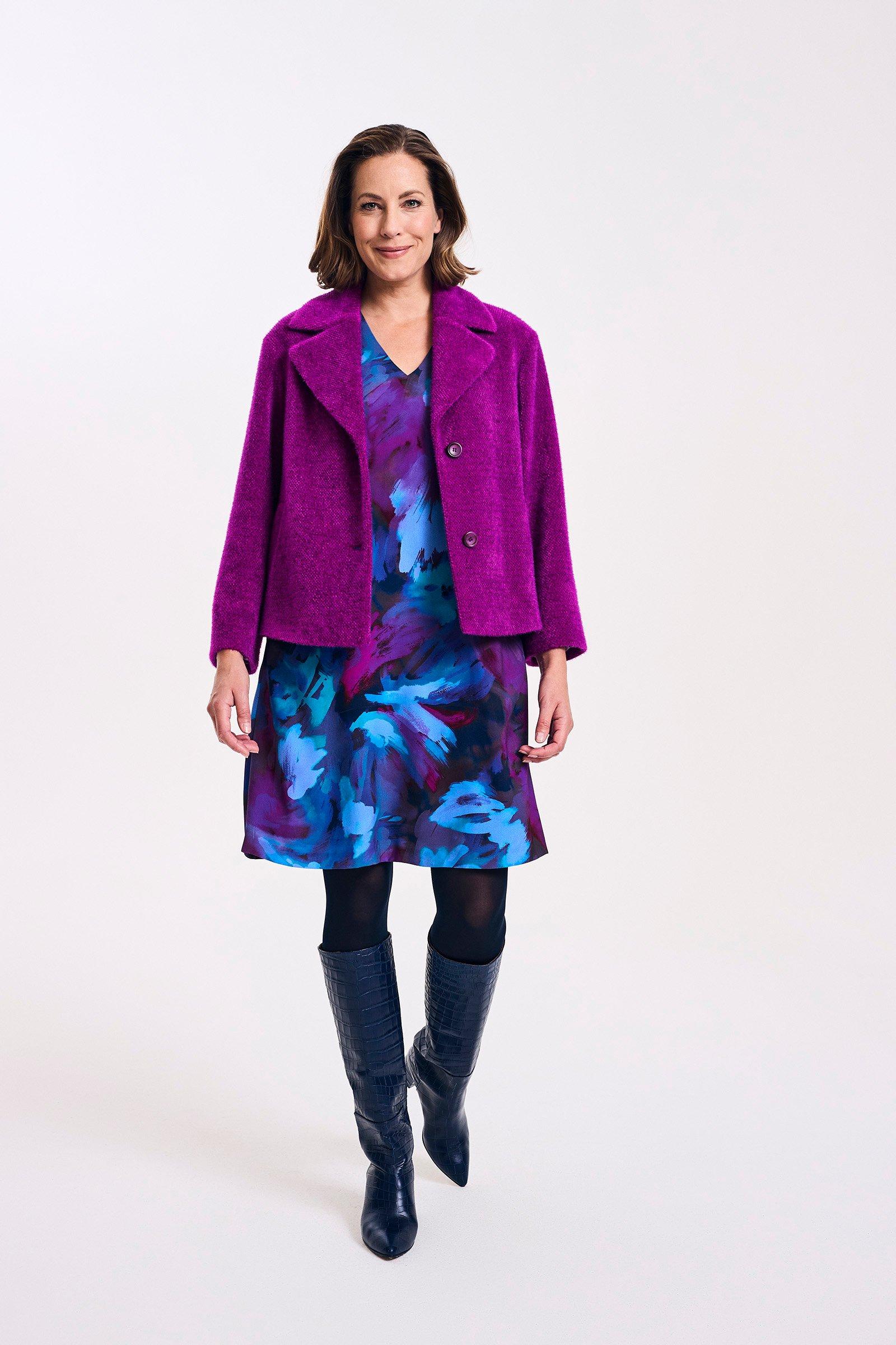Manteaux - Veste évasée en look cachemire