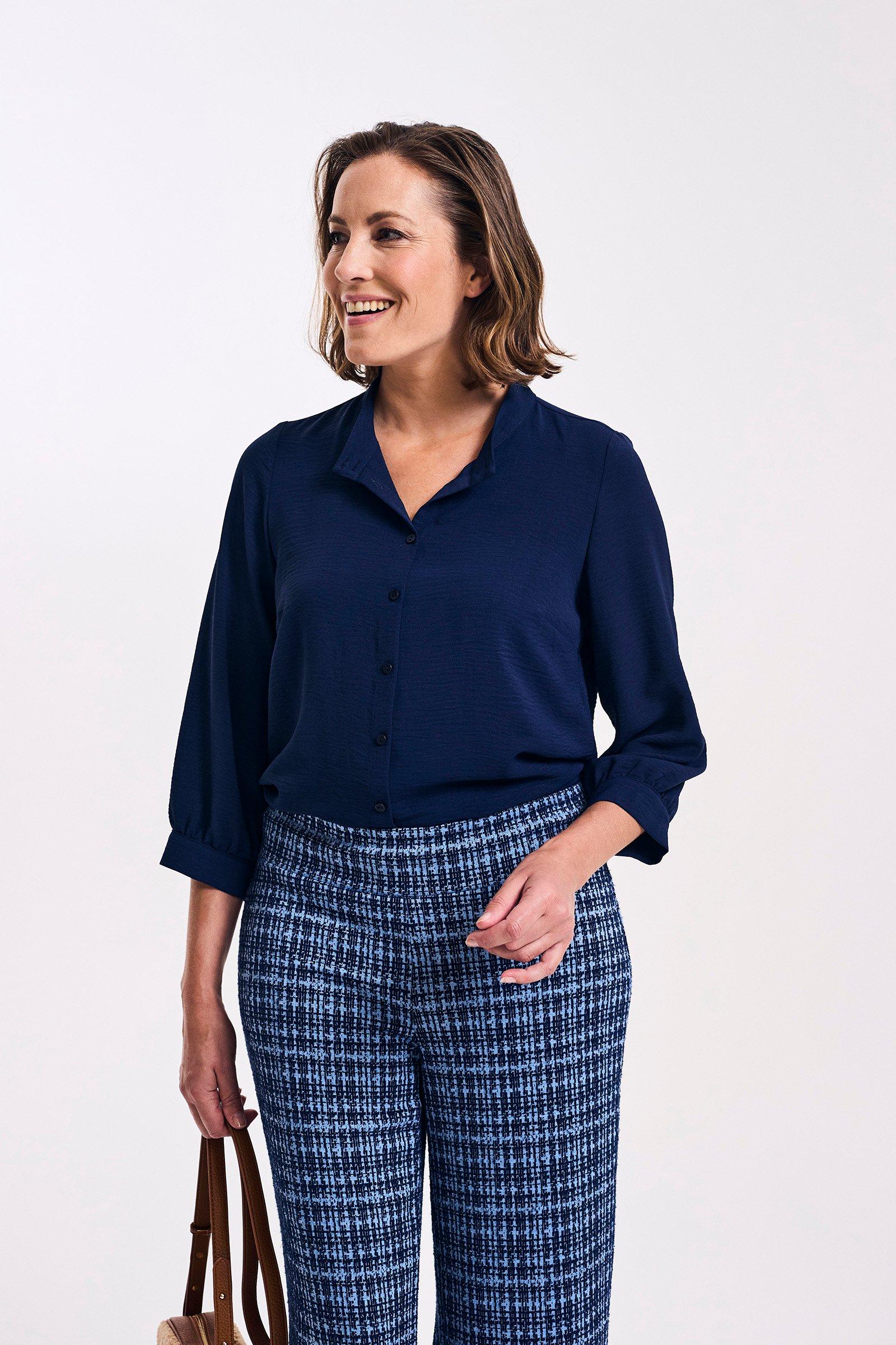 Lange doorknoopblouse - null - ame