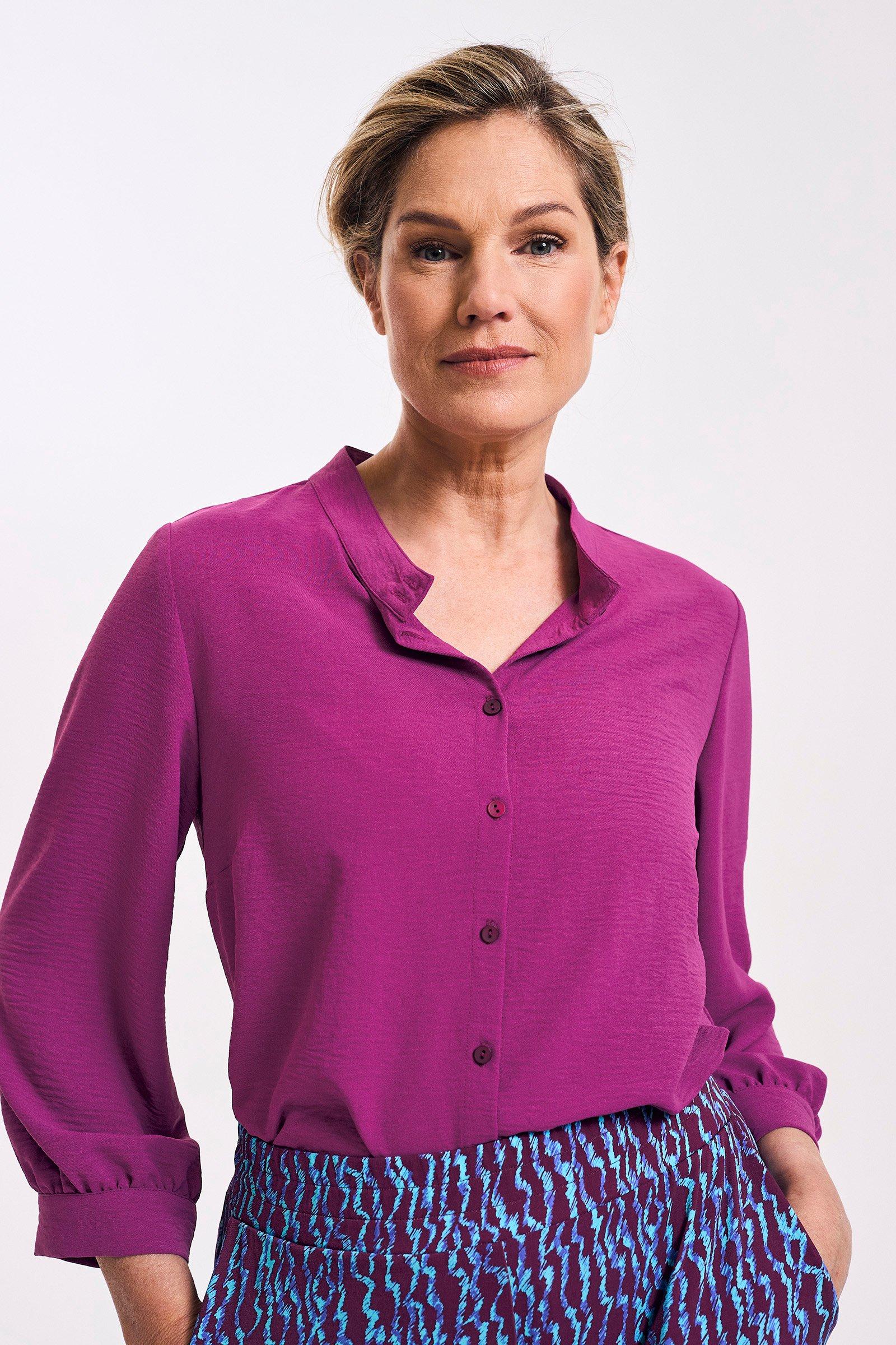 Lange doorknoopblouse - null - ame