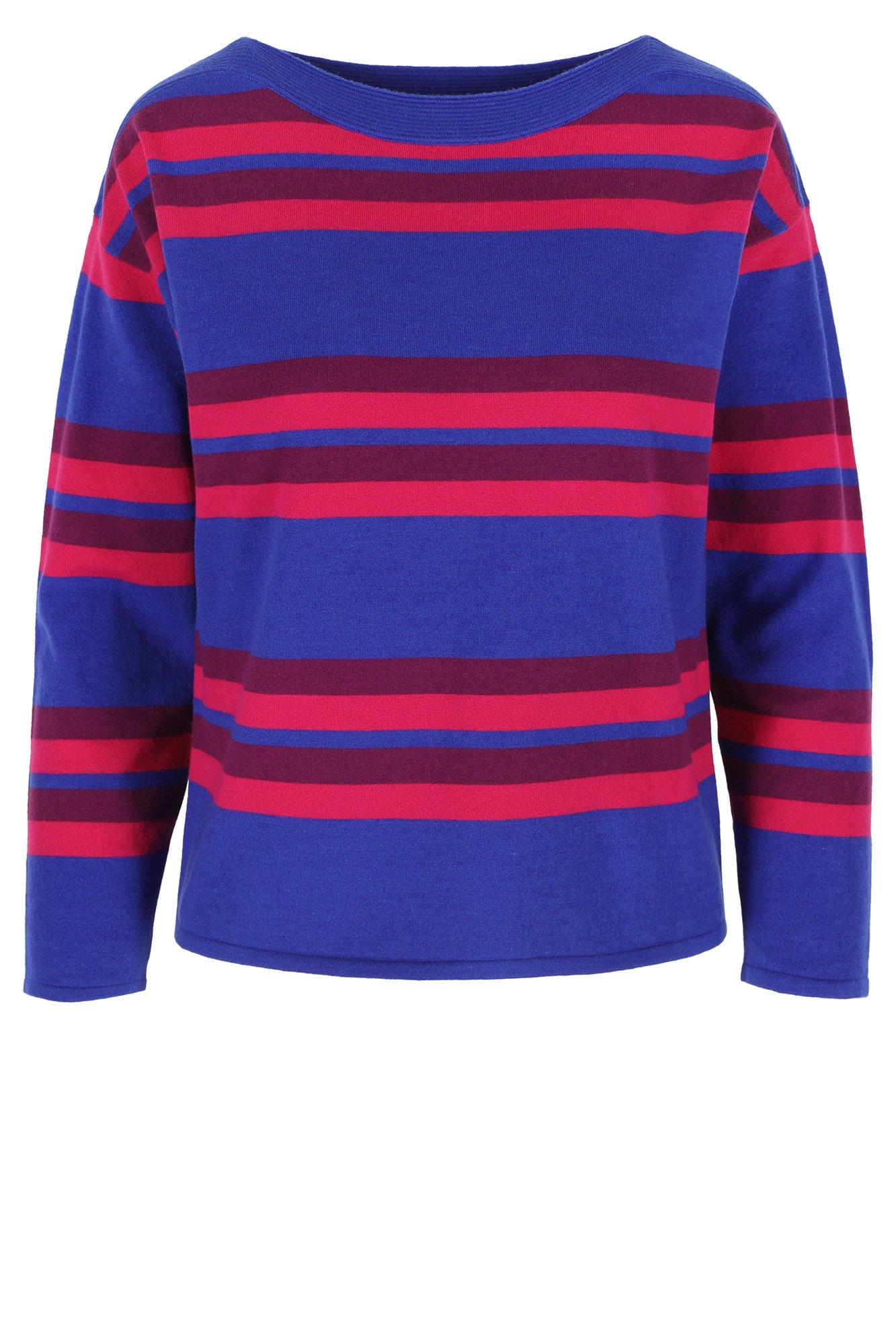 Truien - Gestreepte trui met boothals