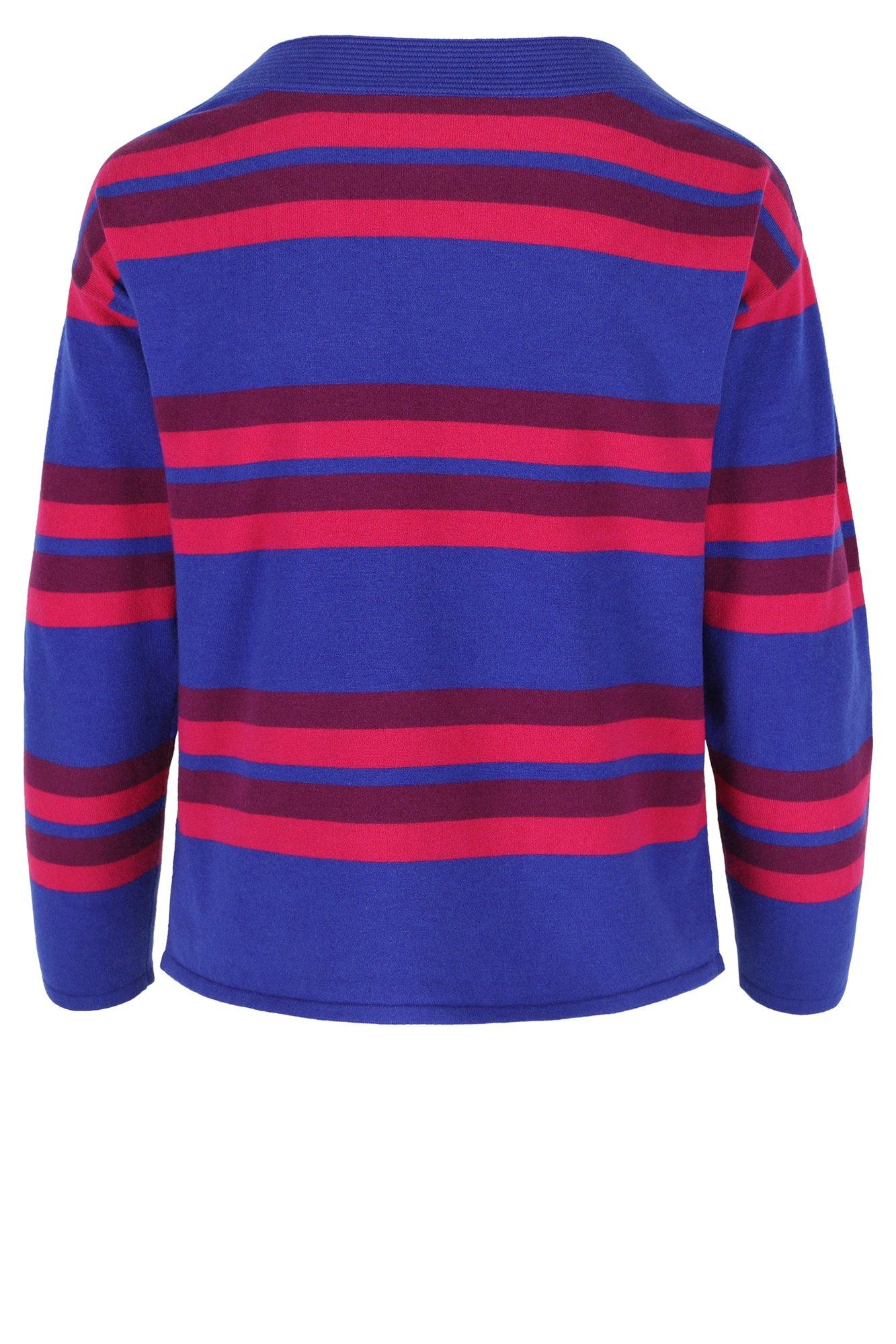 Truien - Gestreepte trui met boothals