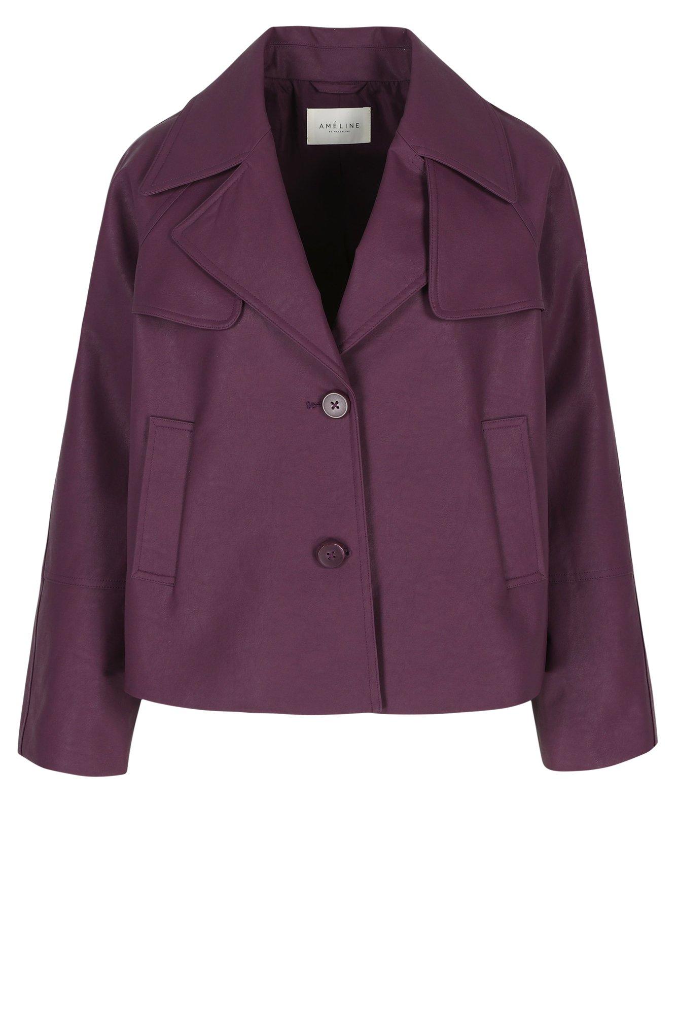 Blazers - Veste évasée courte en faux cuir