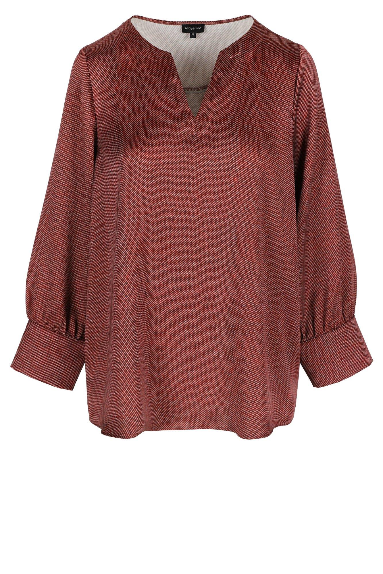 Chemises - Blouse ample à imprimé faux uni