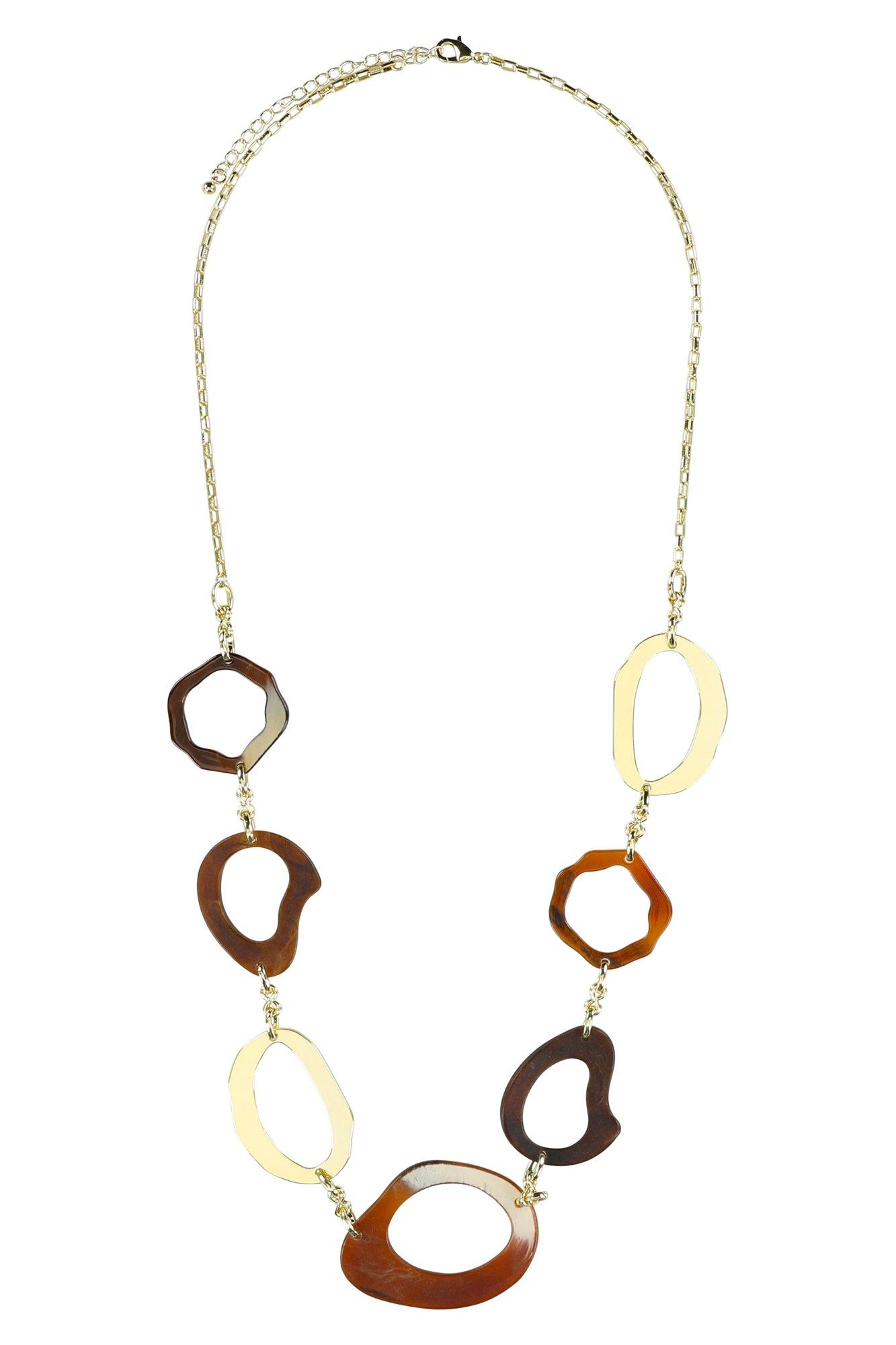 Goudkleurige ketting met tortoise - null - may