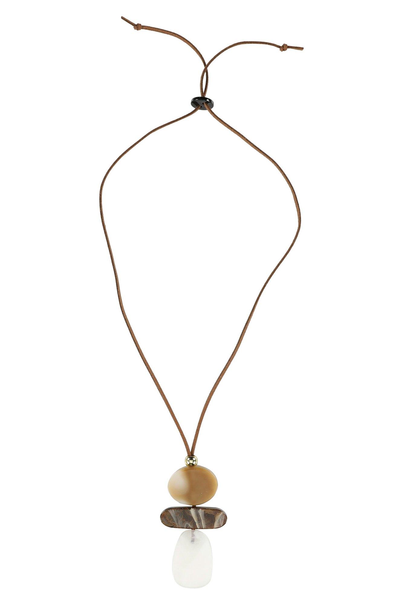 Veter met hanger in aardekleuren - null - may