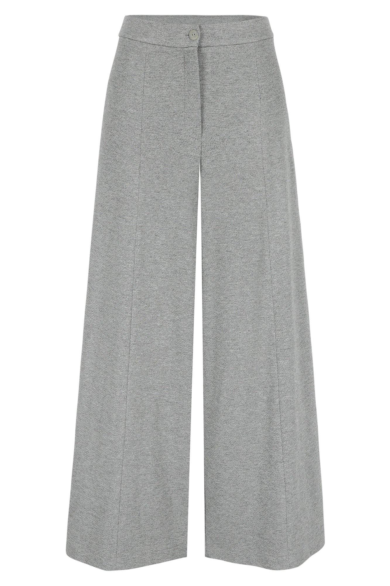 Broeken - Extra wijde broek in jersey flanel