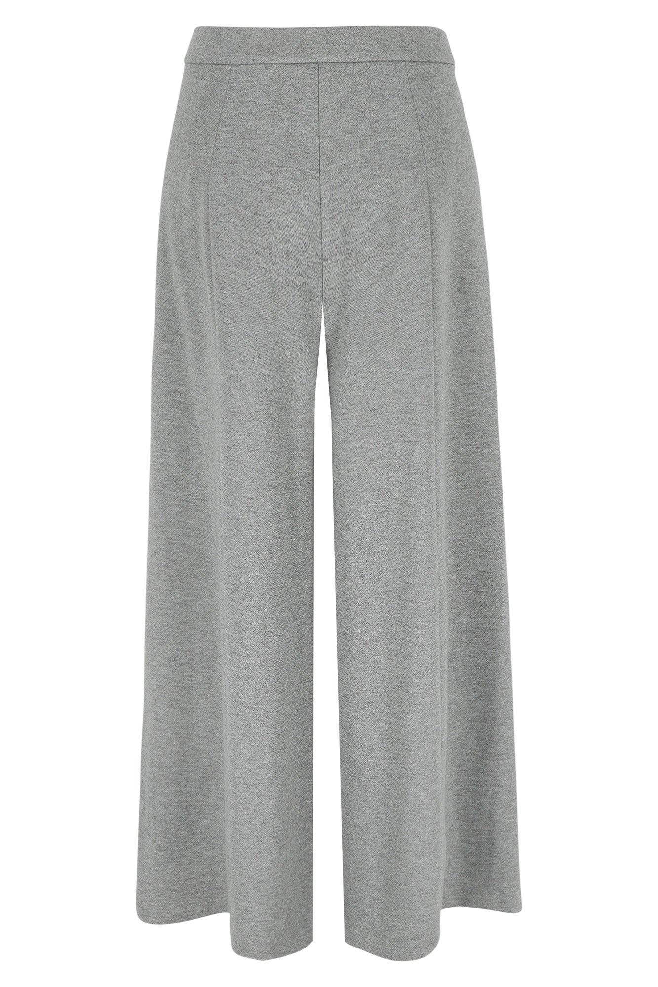 Broeken - Extra wijde broek in jersey flanel