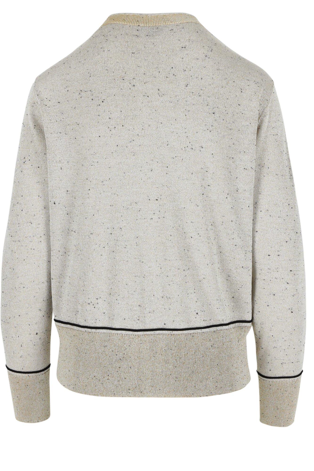 Truien - Fijne V-halstrui met lurex