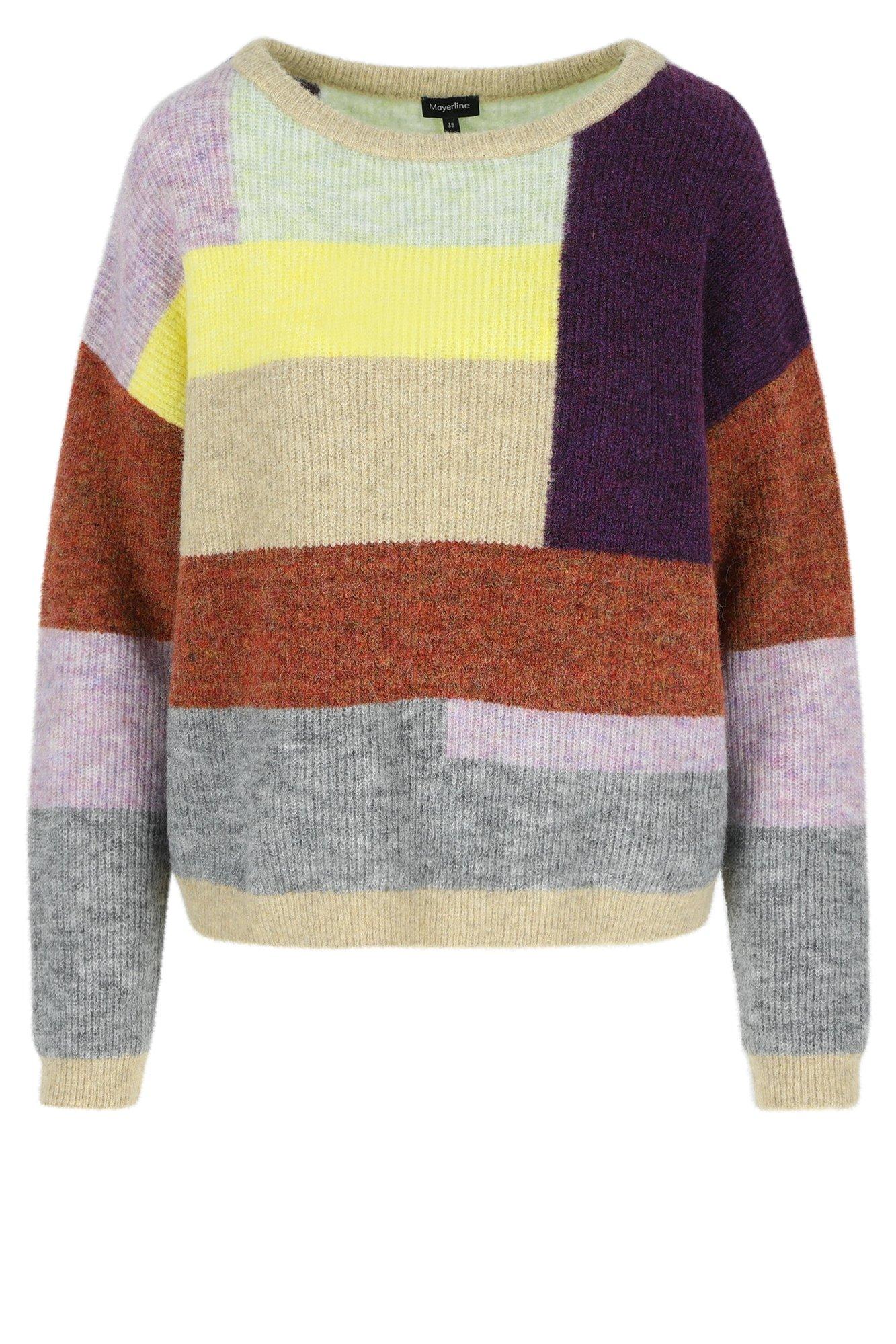 Truien - Oversized colourblocking trui
