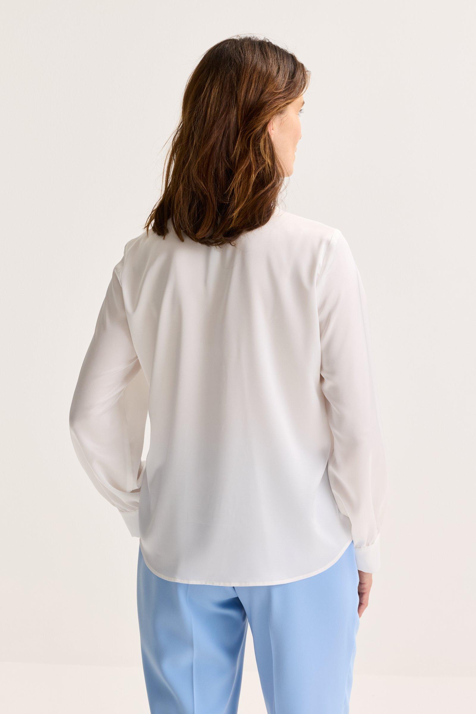 Hemden - Blouse in elastisch satijn