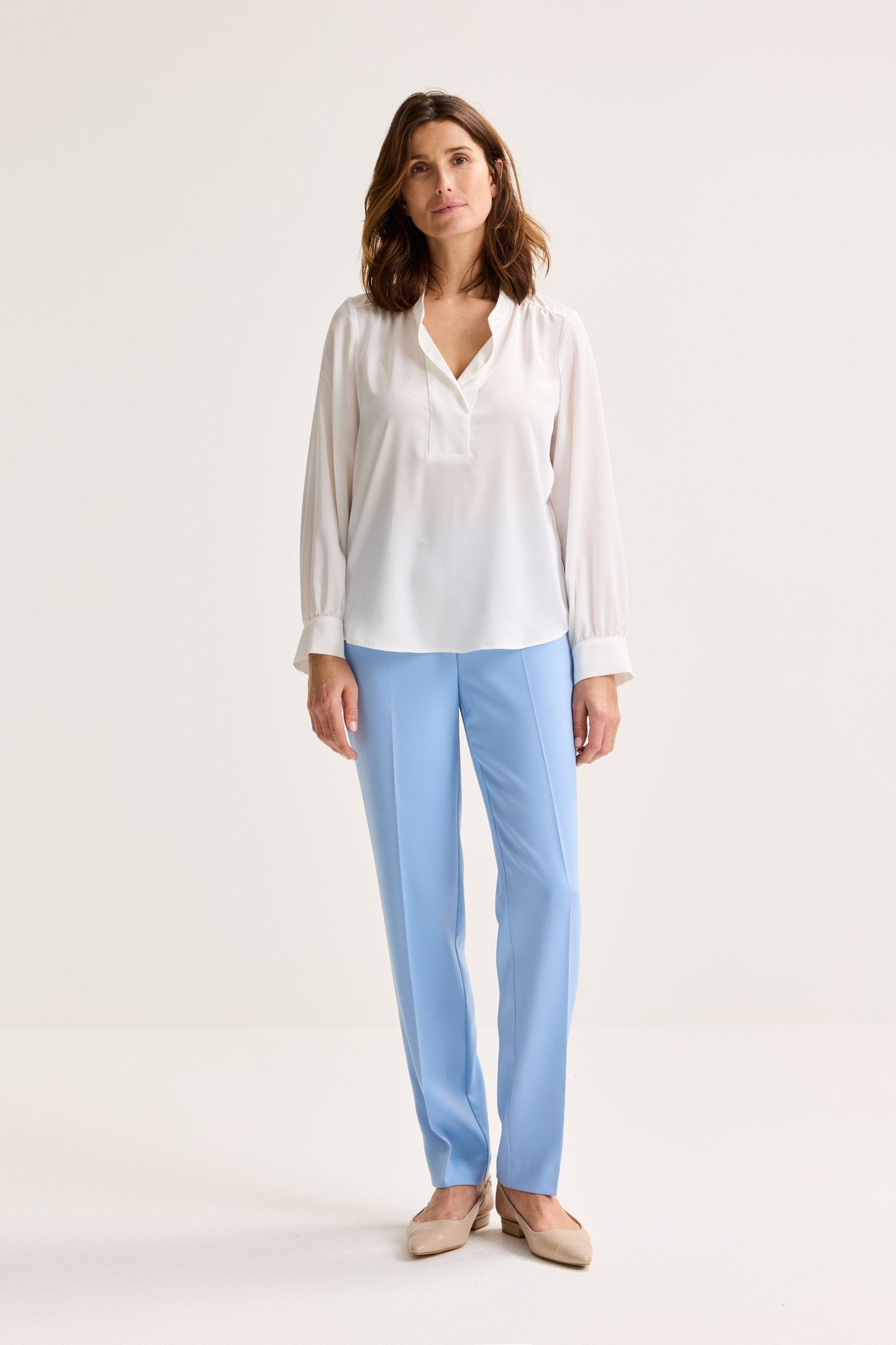 Hemden - Blouse in elastisch satijn
