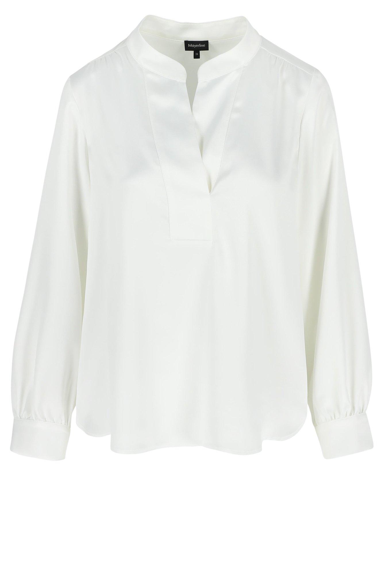 Hemden - Blouse in elastisch satijn